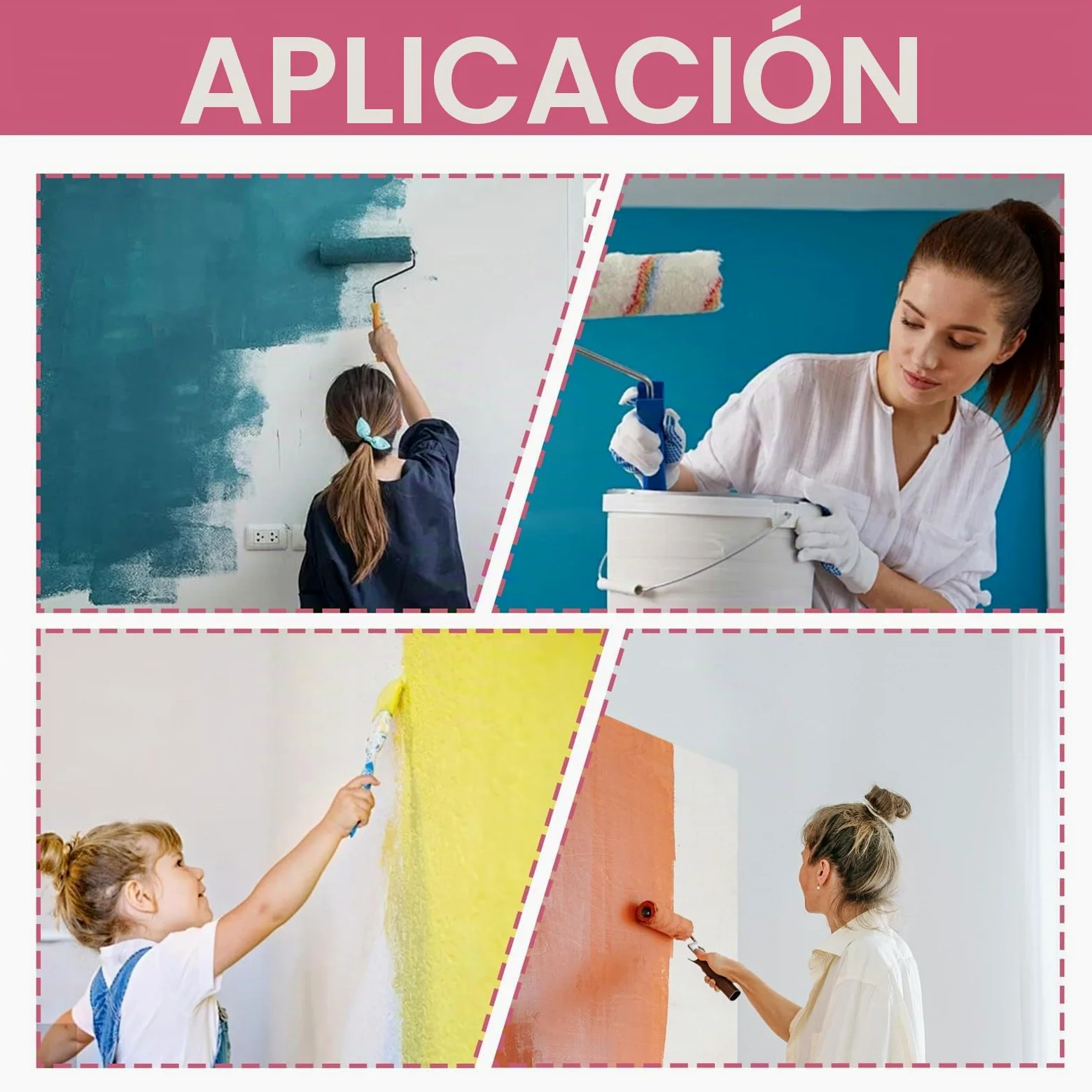6 latas de metal vacías con tapa a presión, 1000 ml, lata de color, latas de conservas, recipientes de pintura para el hogar y la oficina