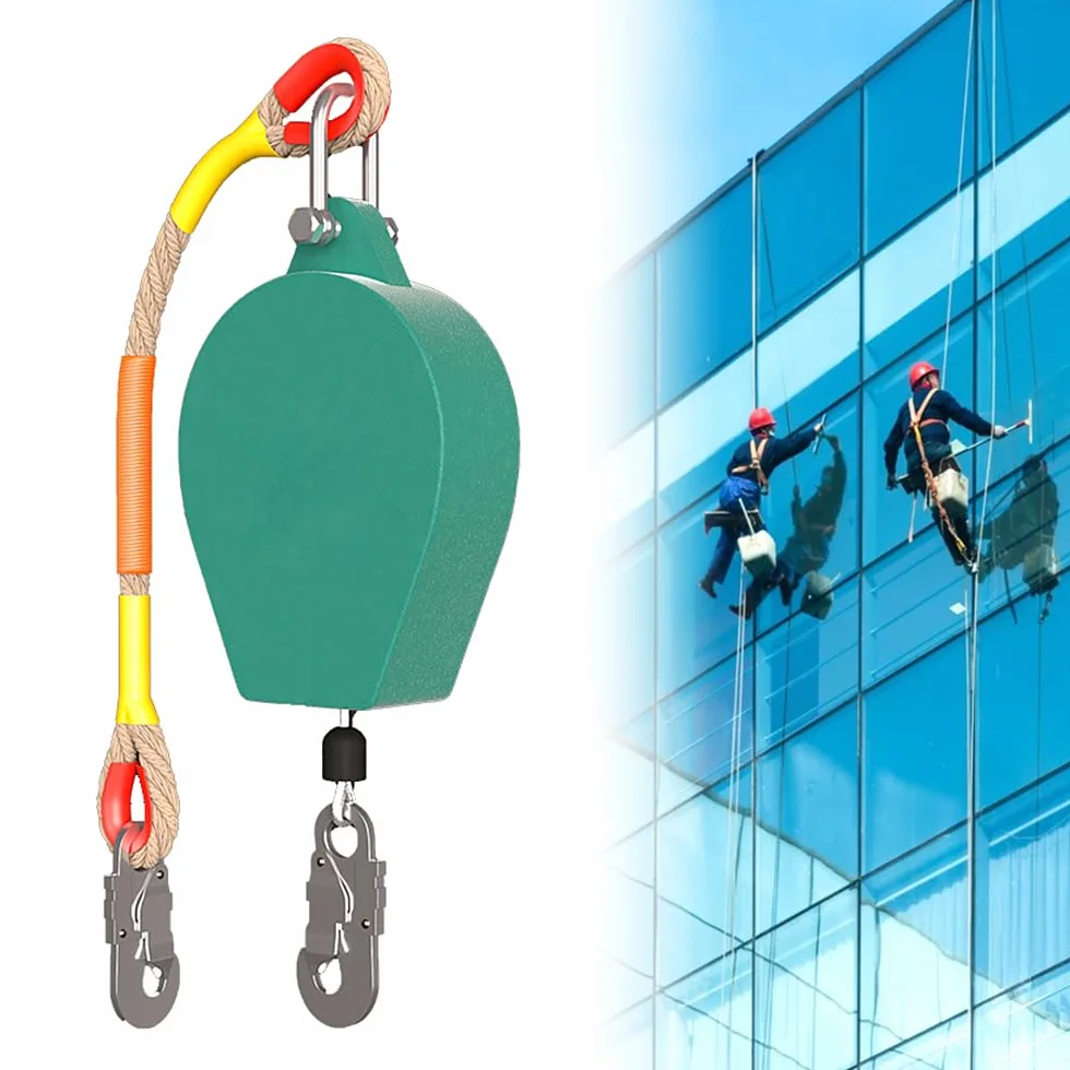 Línea de Vida Retráctil de Seguridad, Dispositivo Anticaídas, 10m, 150kg