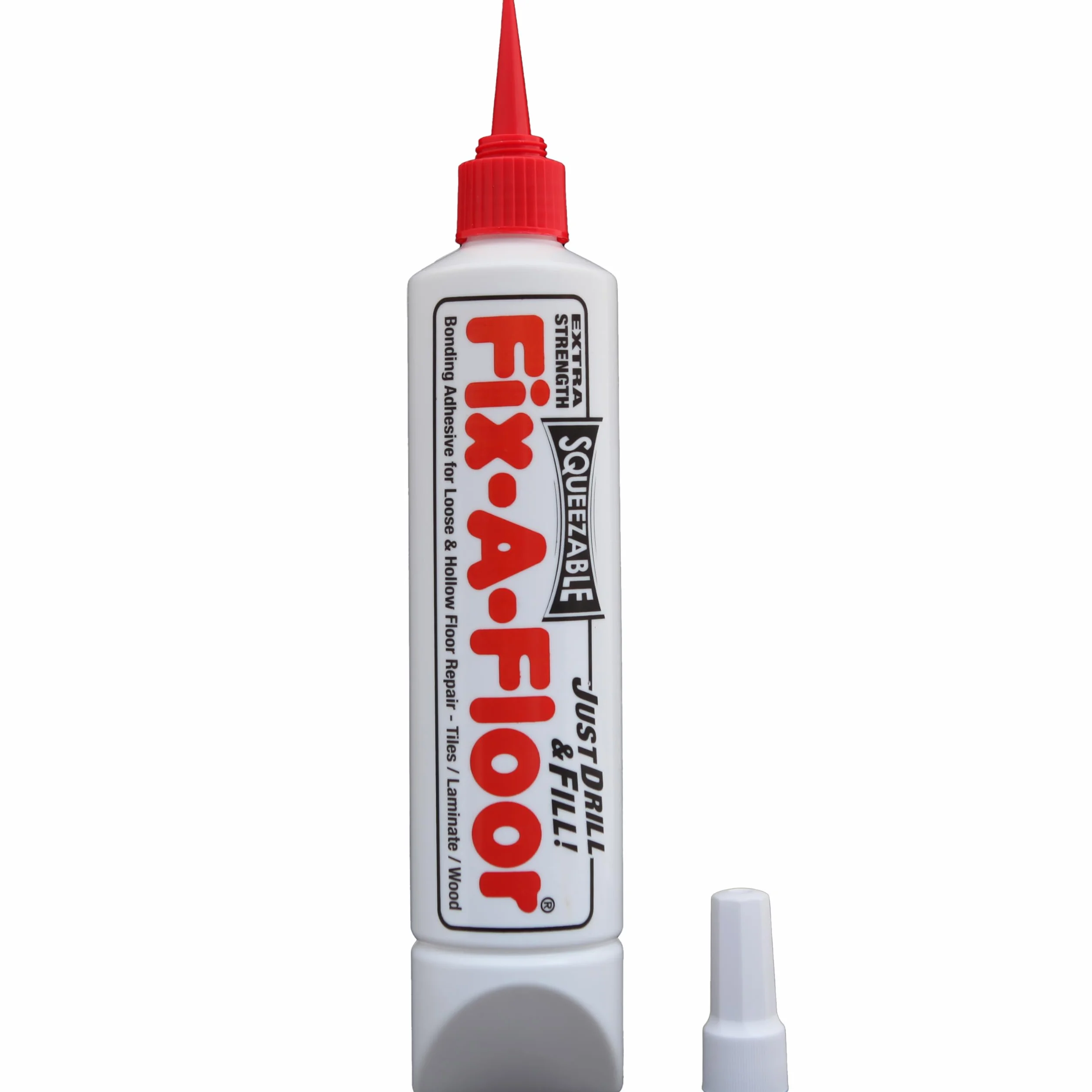 Fix-A-Floor Adhesivo de unión todo en uno comprimible para azulejos sueltos y huecos, madera, LVT y laminado, extrafuerte, ecológico y no tóxico, incluye tapa de conservación (paquete de 1)
