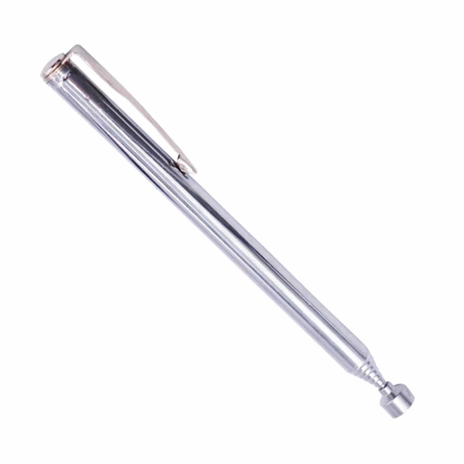 Herramienta de Recogida Magnética, Potente Varilla de Succión de Metal, Herramienta de Recogida con Imán, Herramienta de Recogida Telescópica Magnética para Construcción de Mantenimiento(Plata)