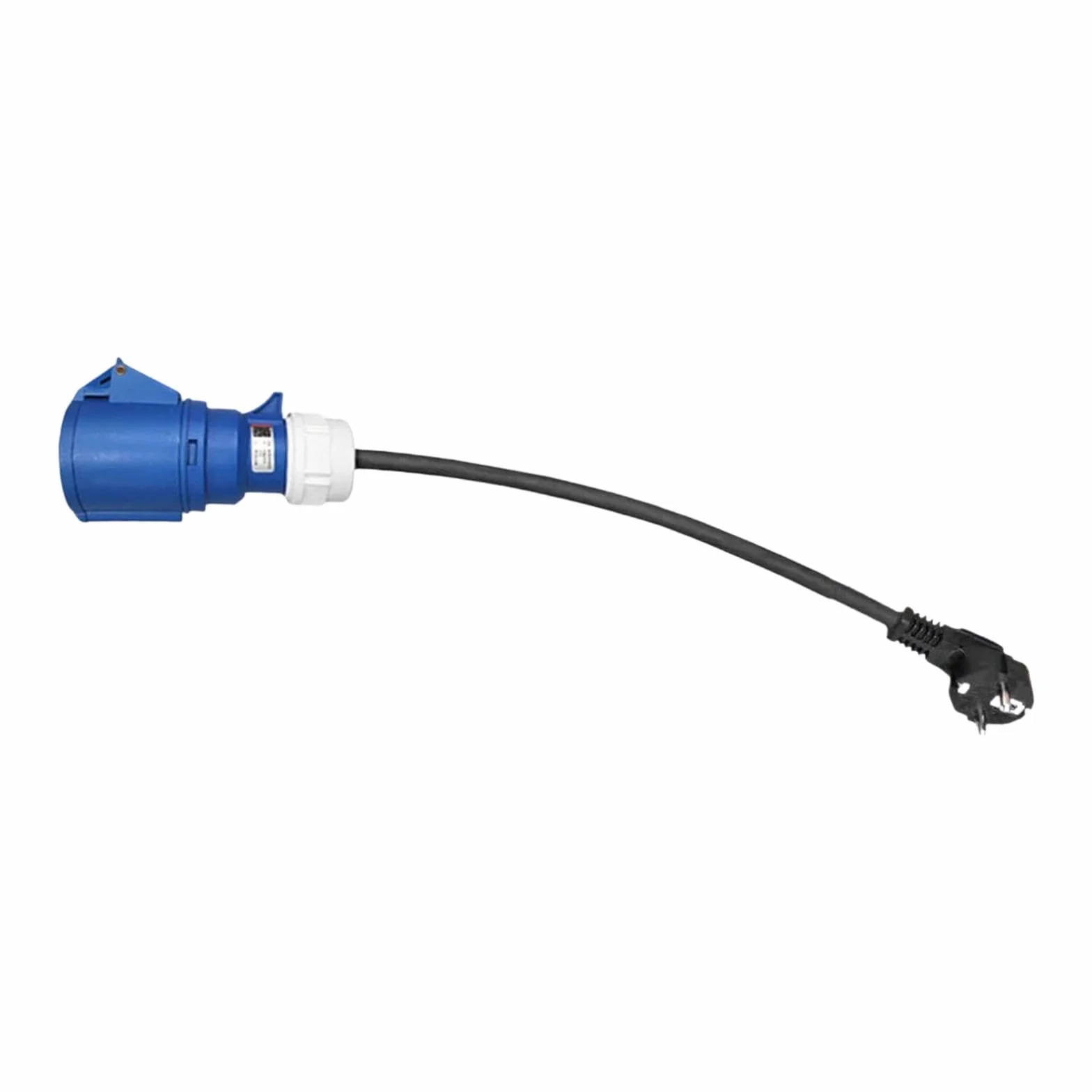 Portátil para Vehículos Eléctricos con Enchufe Macho Negro de Alto Rendimiento CEE de 32 a Y 7 KW, 16 a.