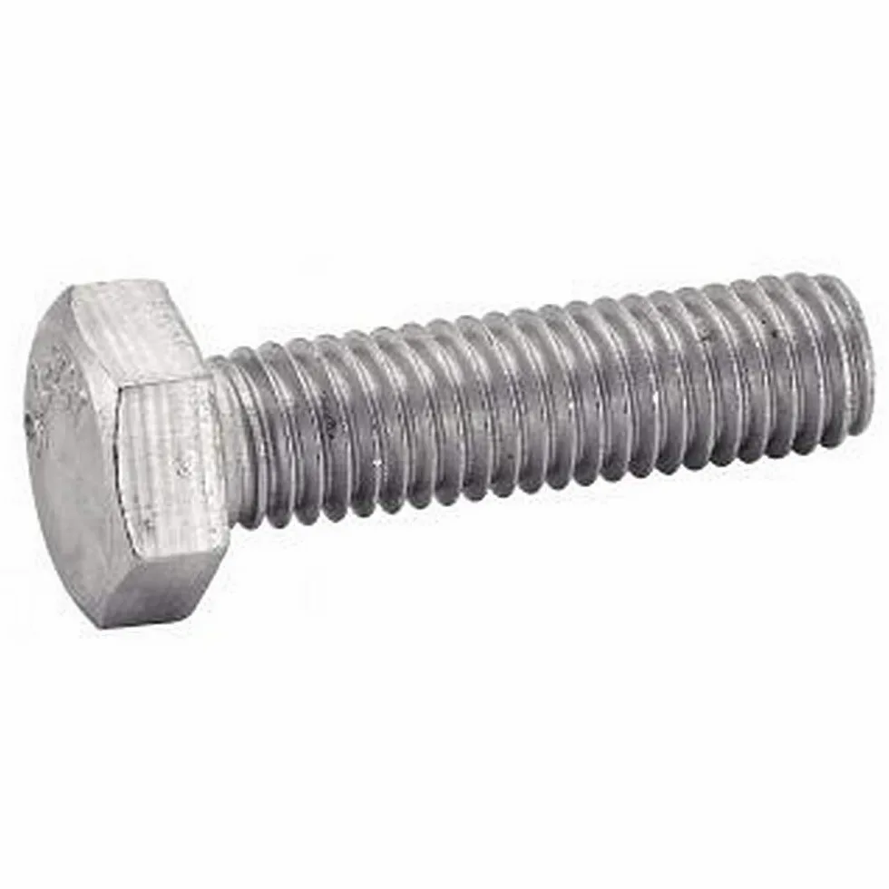 Tornillos hexagonales (5 unidades, rosca completa, 16 x 90, acero inoxidable A2, DIN933)