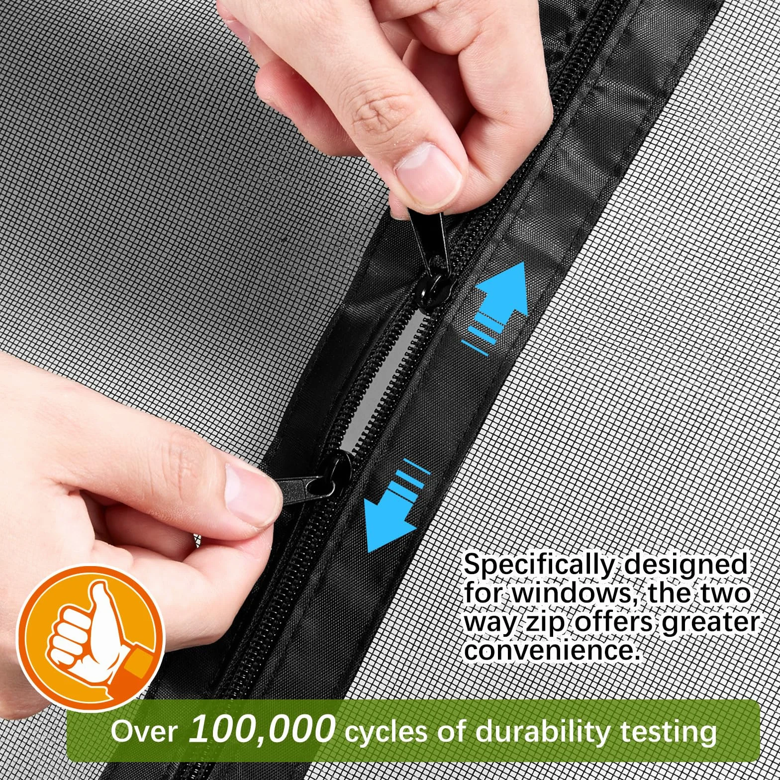 SCREEN DOOR Mosquitera para Ventanas 130x130 cm, Instalación Sencilla, Fibra de Vidrio Ignífuga y Resistente al Desgarro, Cremallera Práctica, Diseño Minimalista, Negro