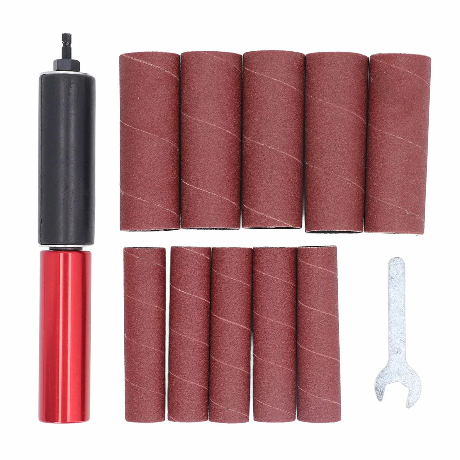 Adaptador de Lijadora de Husillo, Tambor de Lijado de Goma de Mano, Mandril de 1,5 Pulgadas, Kit de Mandril de Lijado de Taladro de Aleación de Aluminio, Mangas de Lijadora de