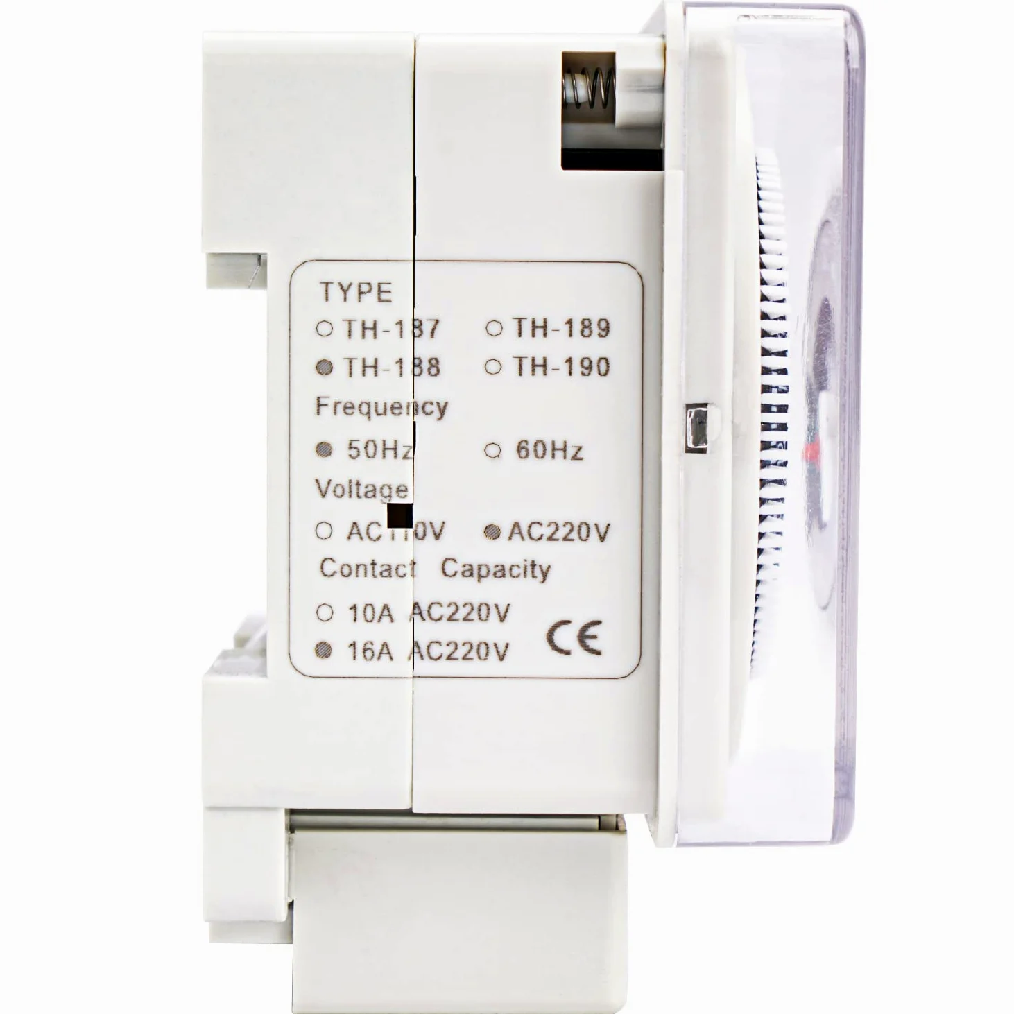 Temporizador mecánico de 220-240V 16A 24 Horas Temporizador mecánico analógico, Interruptor de Tiempo Universal analógico Diario - Interruptor de Tiempo de un Solo Canal