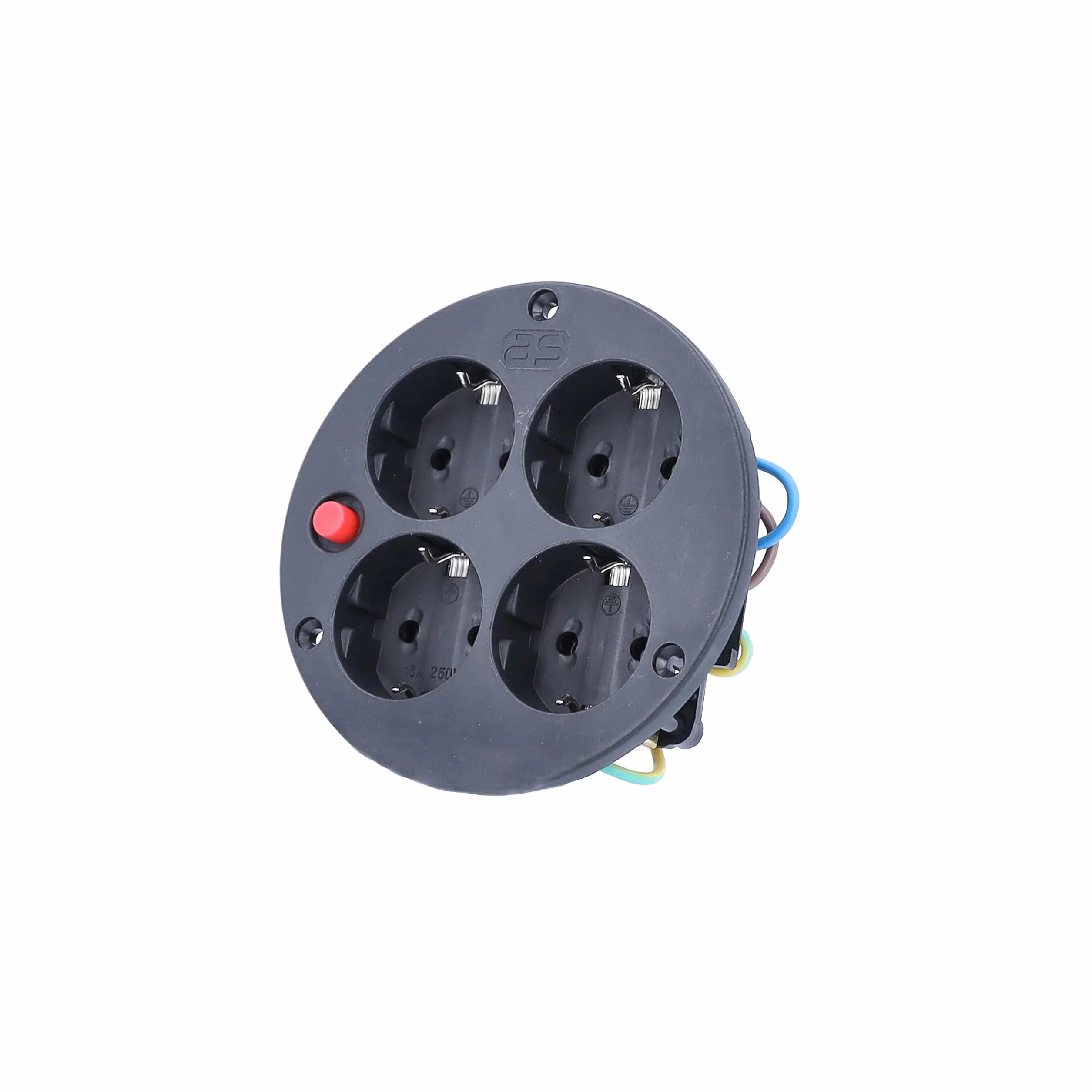Schwabe Inserto de Enchufe para Carrete de Cable, 4 Tomas, IP20, 230V 16A