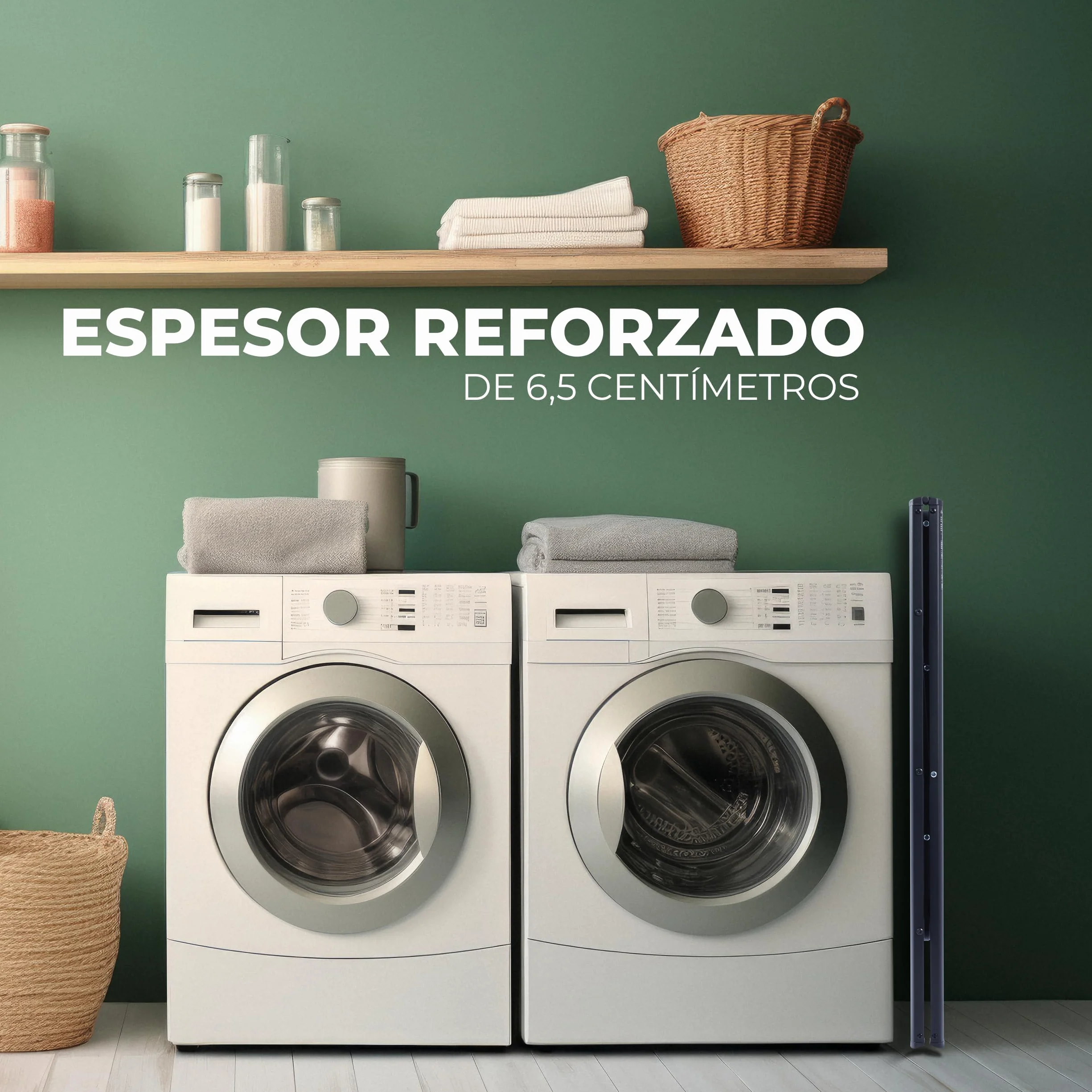 UZIRO Escalera Plegable 3 Peldaños, Escaleras Decorativa, Peldaños Anchos Antideslizantes, Ideal para Uso en Hogar, Cocina y Oficina, Fácil de Guardar y Transportar, Resistente (Negro, 3 Peldaños)