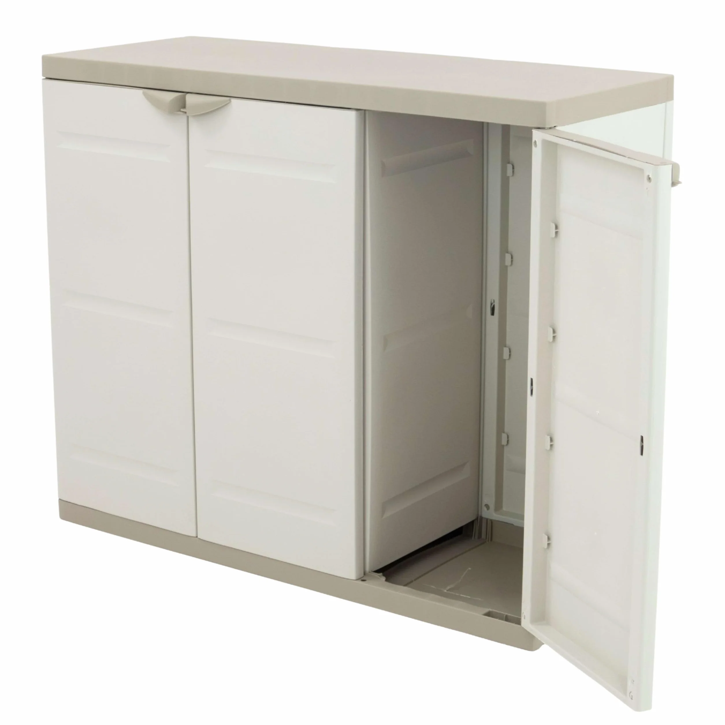 Plastiken Titanium Armarios Beige 105x44x88 cm