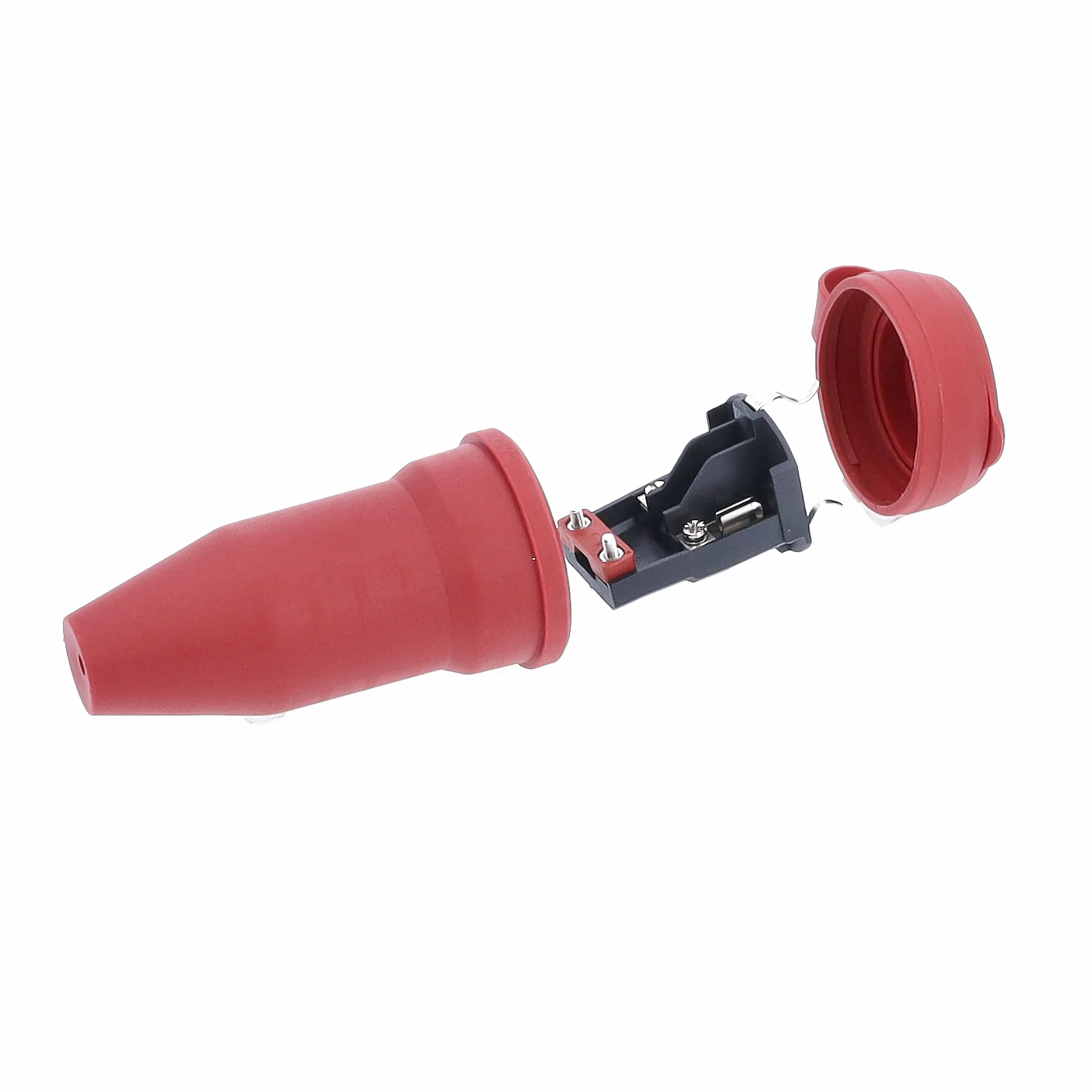 Schwabe Acoplamiento de protección de contacto rojo 230V 16A IP44 para cables 2,5 mm² exterior