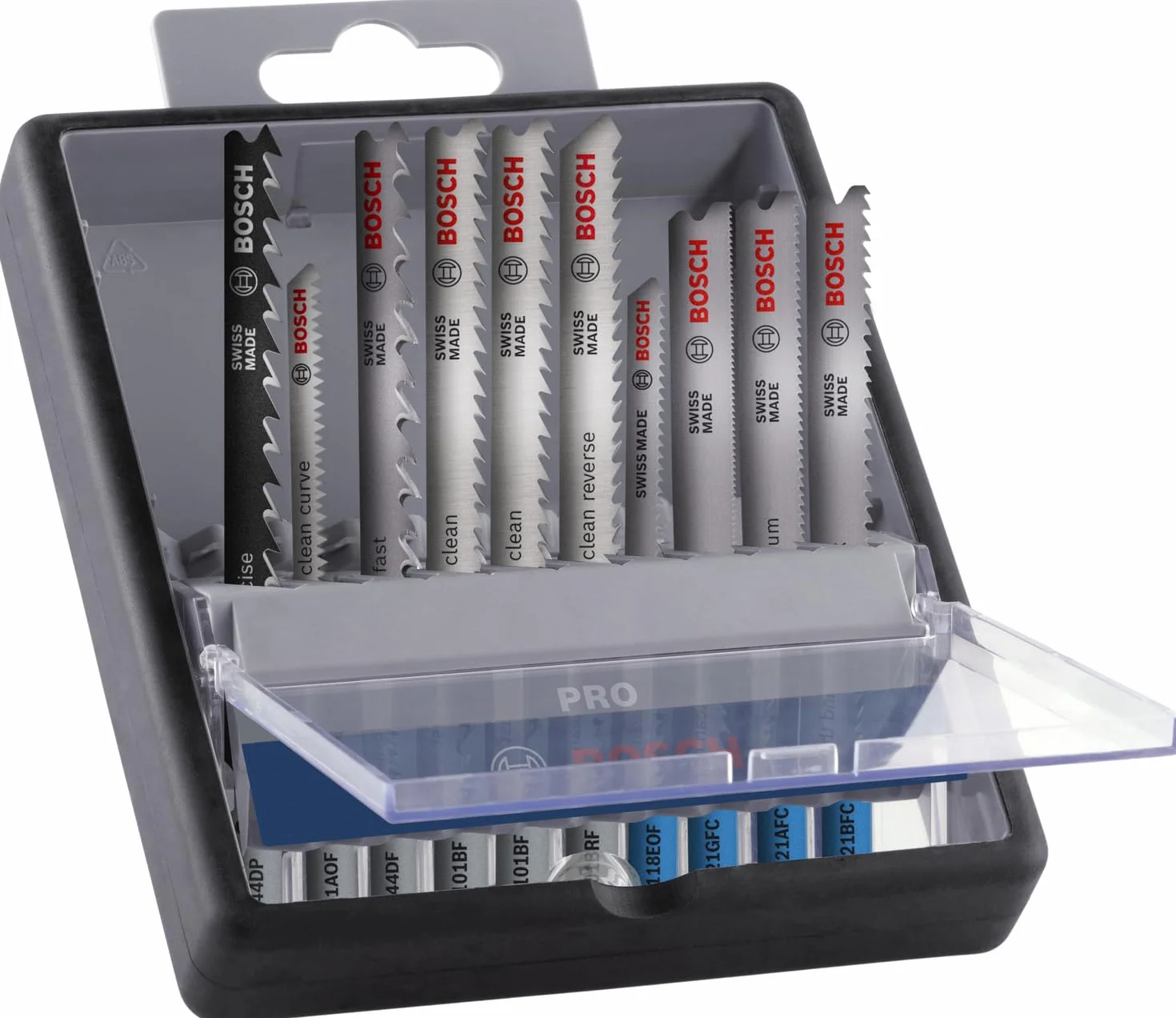 Bosch Juego de 10 hojas de sierra de calar Pro Wood and Metal (para chapa de acero, madera dura, longitud de 100 mm, accesorio profesional)