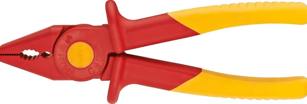 Knipex Alicate de Presión Con Plástico Aislante y Zona de Plástico Blando para Agarre Seguro - 180 mm 98 62 01