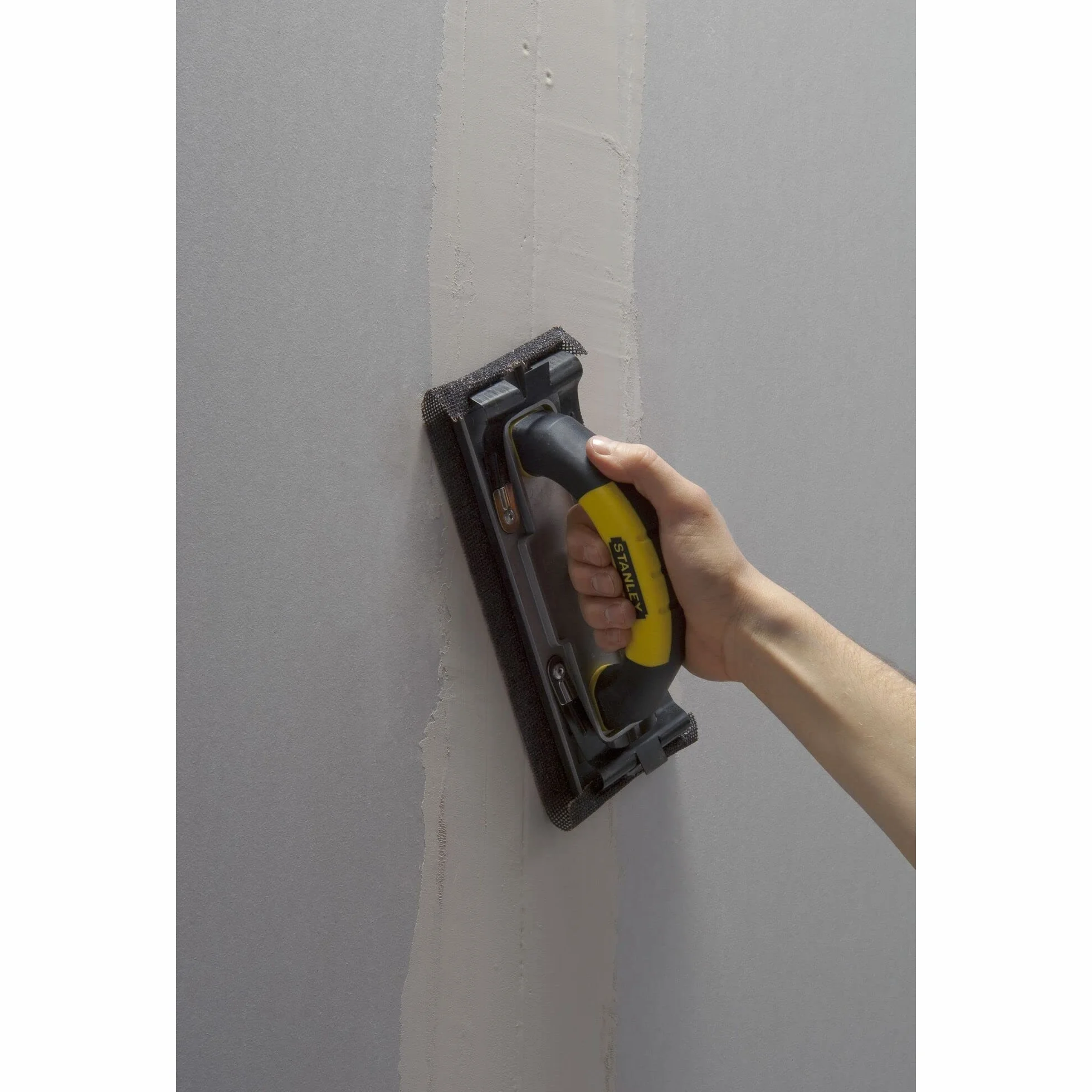 STANLEY Lijadora Manual con Clip Mejorado, 230X80mm, Cuerpo de Aluminio Reforzado, Mango Bimaterial, Pinza de Sujeción Mejorada, Acepta la Mayoría de Papeles de Lijado, STHT0-05927
