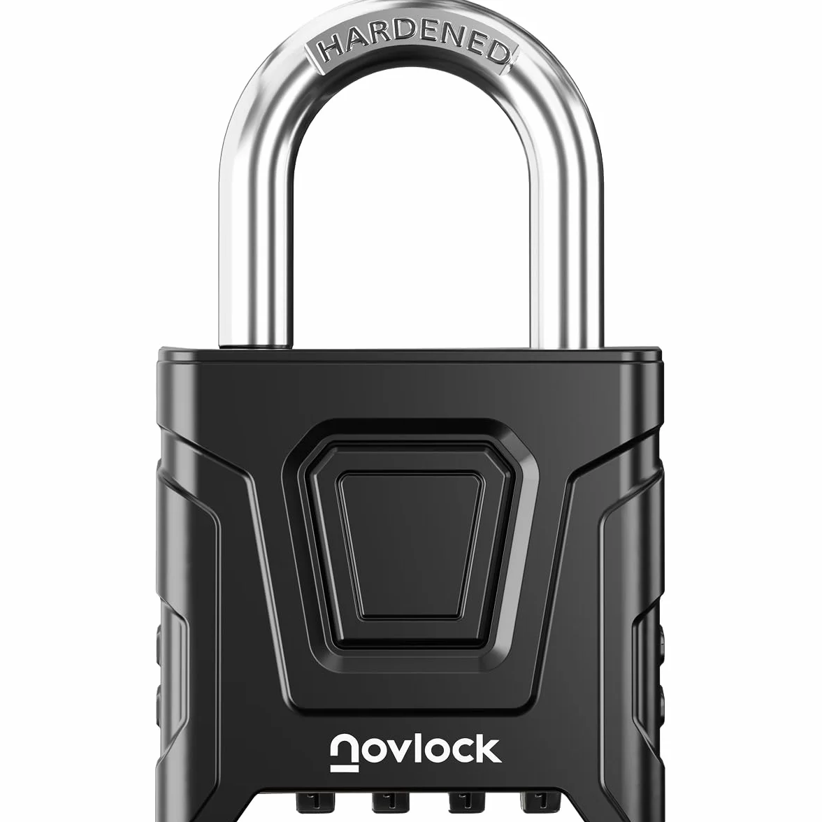 Candado de combinación de alta resistencia para exterior – impermeable, arco de 8 mm resistente al corte – para portones, vallas, cobertizos, trasteros, taquillas y armarios – pack de 1, negro