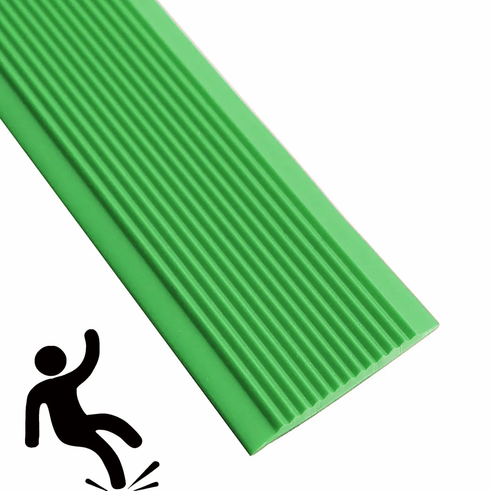 Tiras adhesivas antideslizantes para niños y adultos, cinta antideslizante segura para uso en interiores y exteriores, ideal para jardín de infantes, color verde, fácil de aplicar