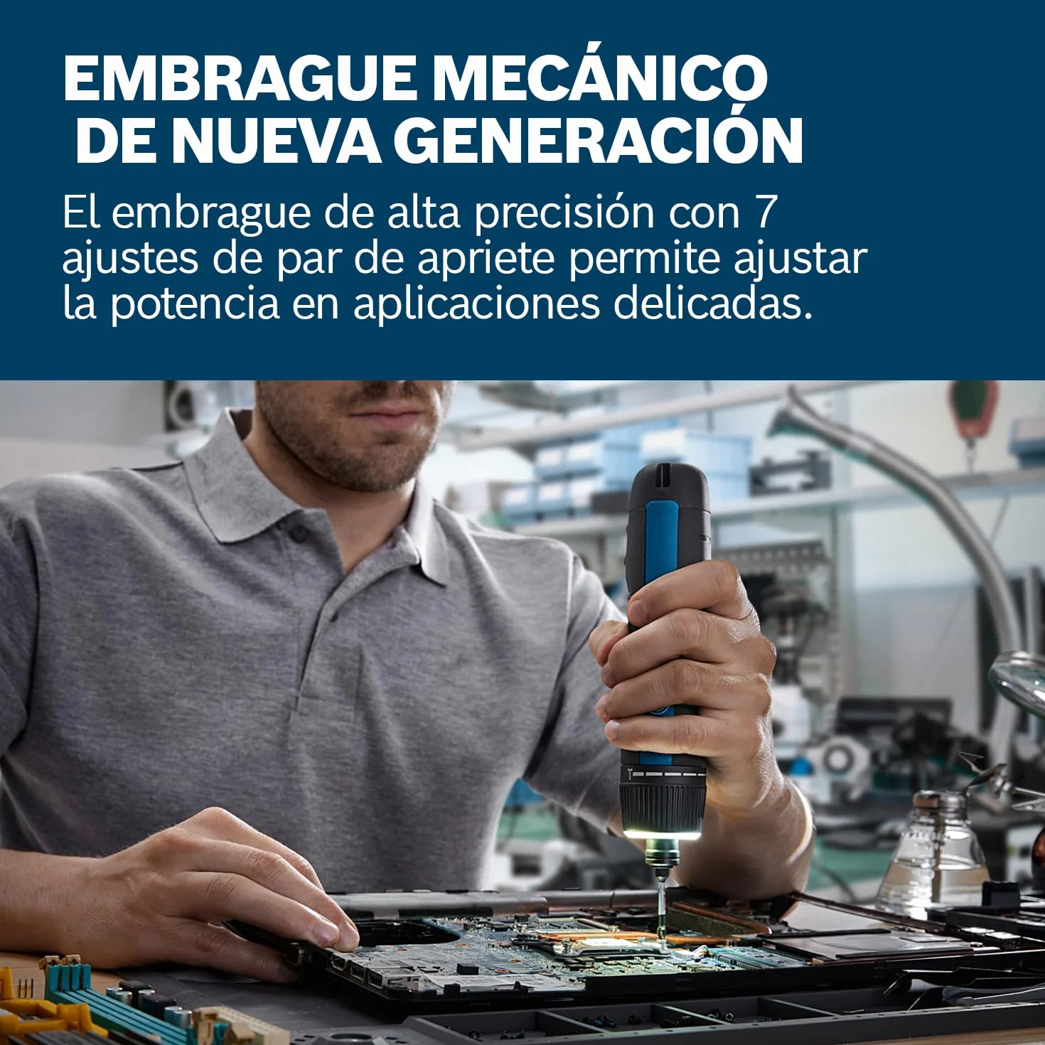 Bosch Professional Atornillador a batería Bosch GO 3 (incl. set de 8 puntas, portapuntas, cable USB-C, minimaletín)
