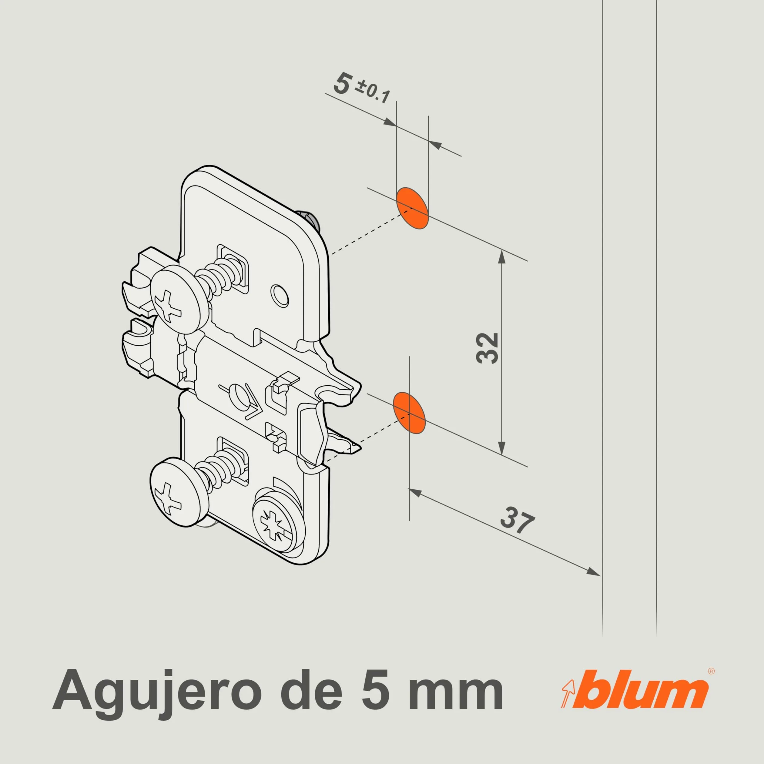 BLUM 3280079 - Calibre de perforación
