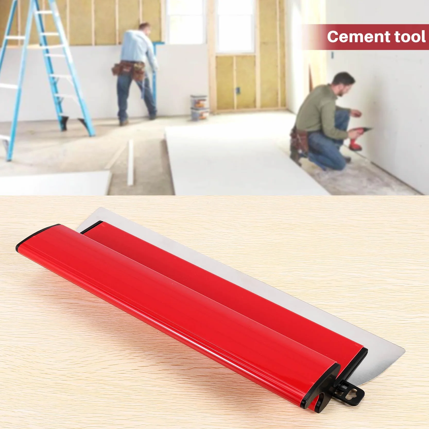 EspáTula de Alisado de Paneles de Yeso Herramientas de Enlucido de Pared de Cemento y HormigóN de 15,7 Pulgadas 40 Cm Herramienta de EspáTula de Acabado
