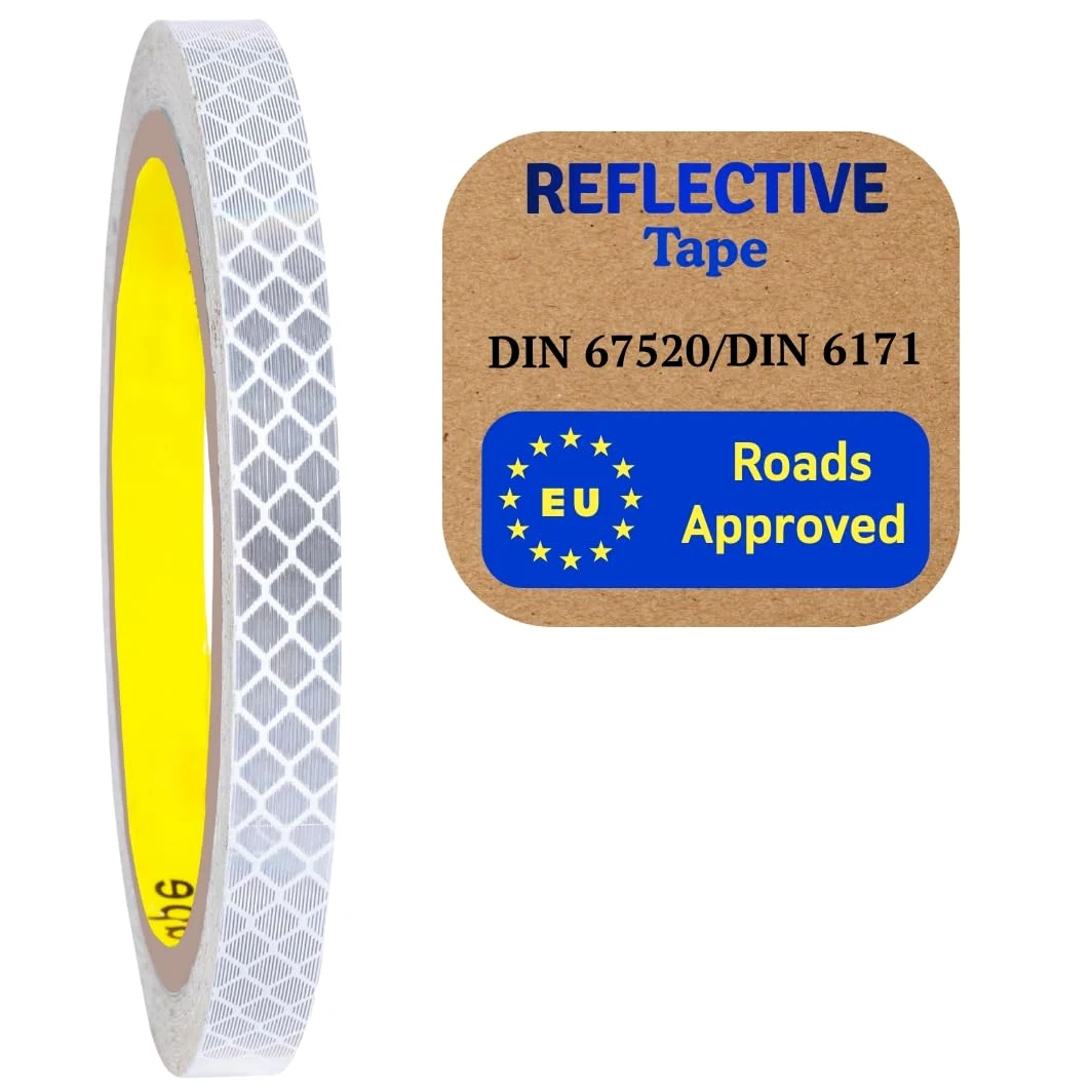 Hecho de cinta reflectante 4090 de grado de diamante para exteriores, tiras de alta visibilidad, seguridad, impermeable, llamativo, fuerte adhesivo, para vehículos, remolques, coches, camiones