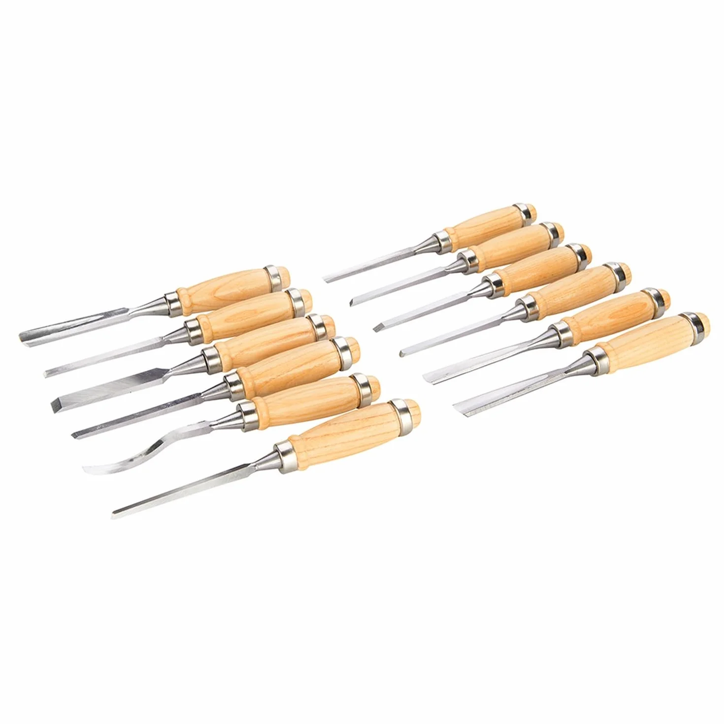 Silverline Tools 250241 Gubias para Tallar, 200 mm Longitud, 12 Piezas