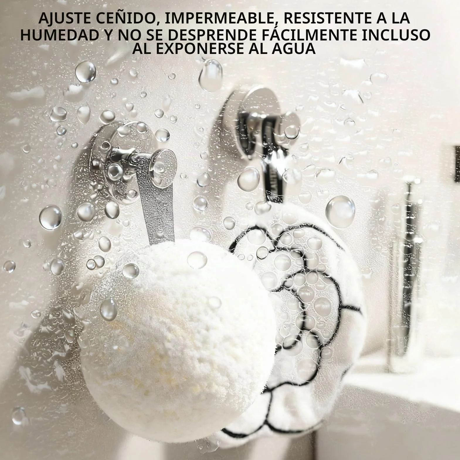 Ganchos de acero inoxidable con ventosa para baño cocina oficina, toallero sin taladrar, 2 PCS (Dorado)