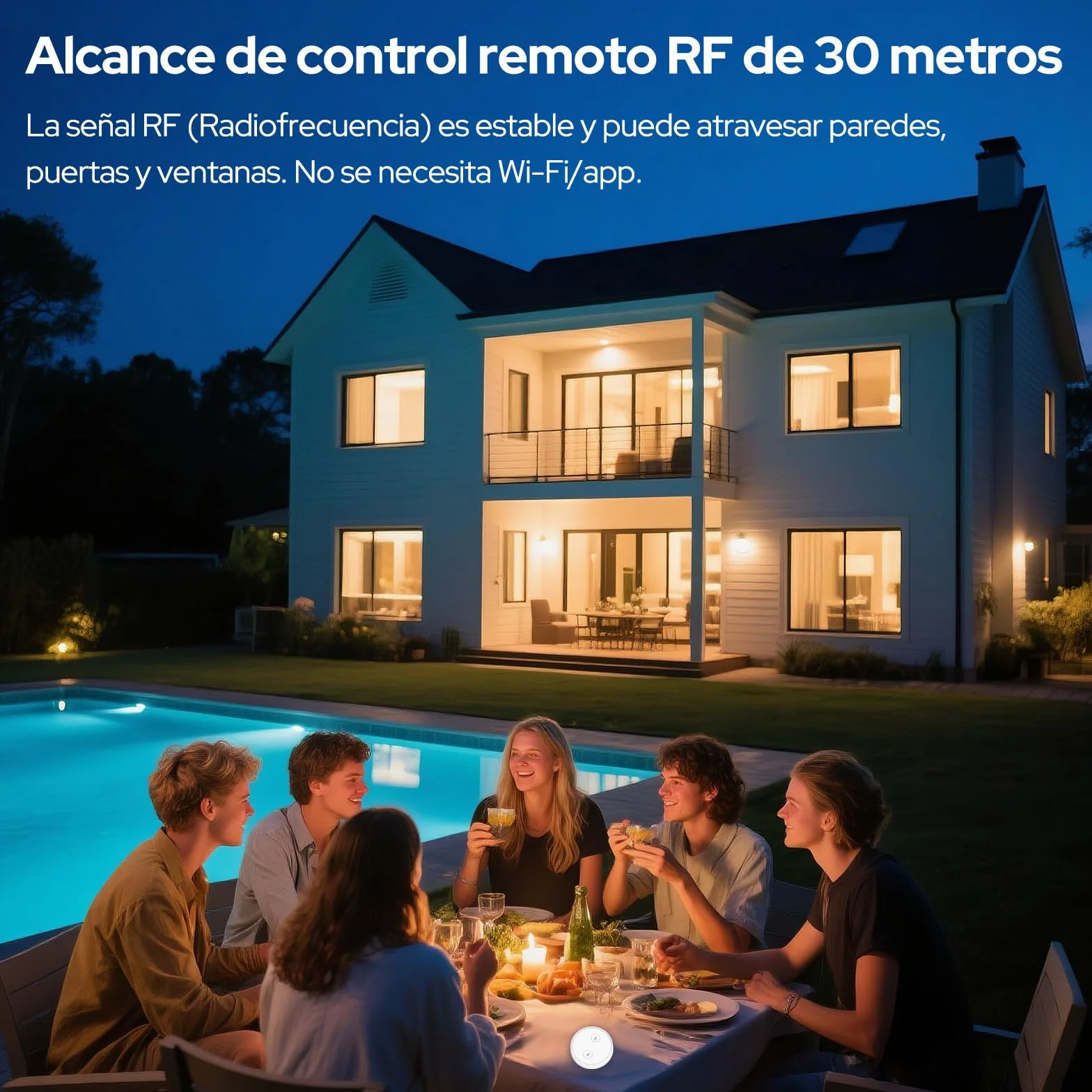 LoraTap Interruptor Inalámbrico RF 868MHz Kit Control Remoto 200m