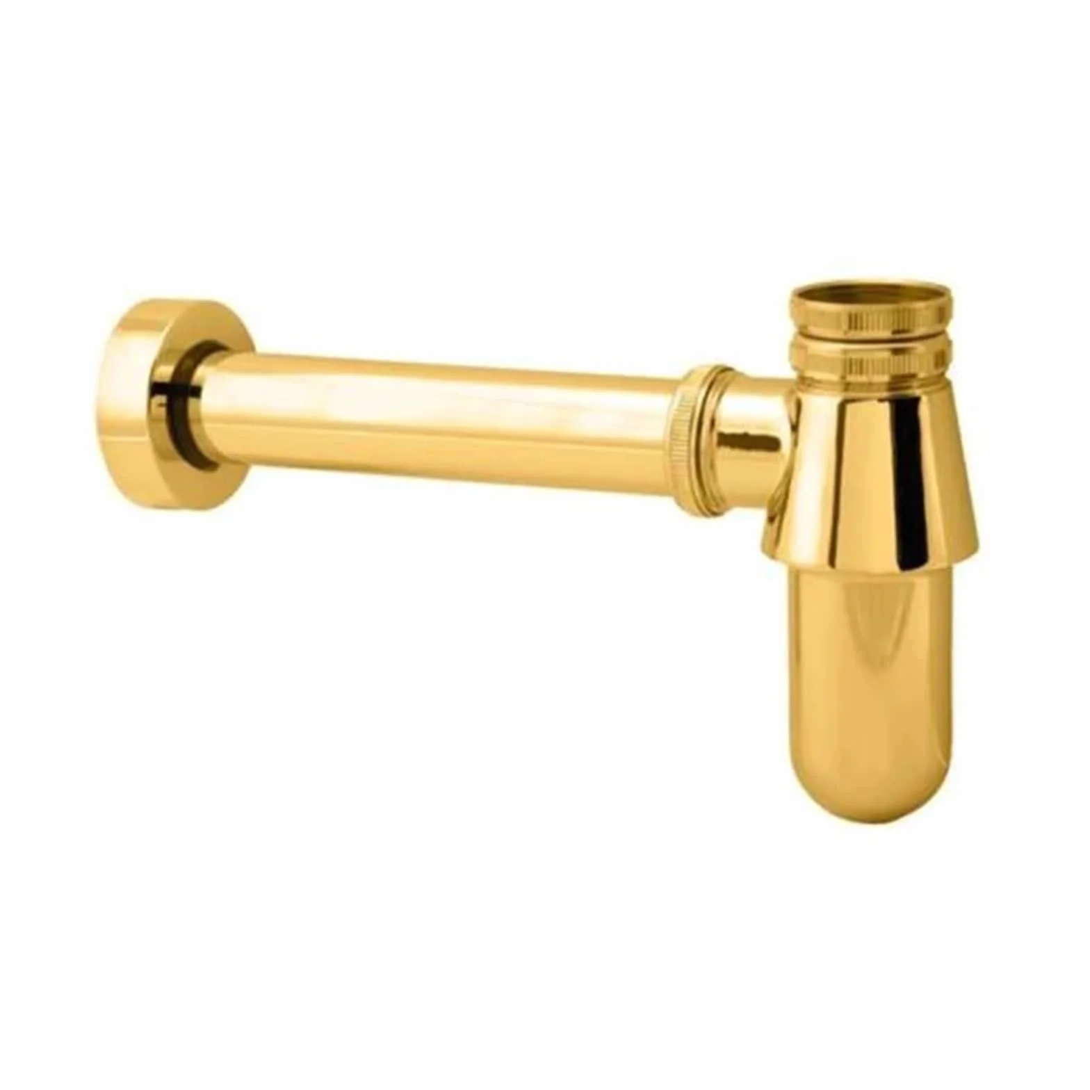 Desague lavabo Trampa for botellas de sifón pared latón macizo estilo antiguo con lavabo, tubo emergente plomería for residuos(Brushed Bronze)