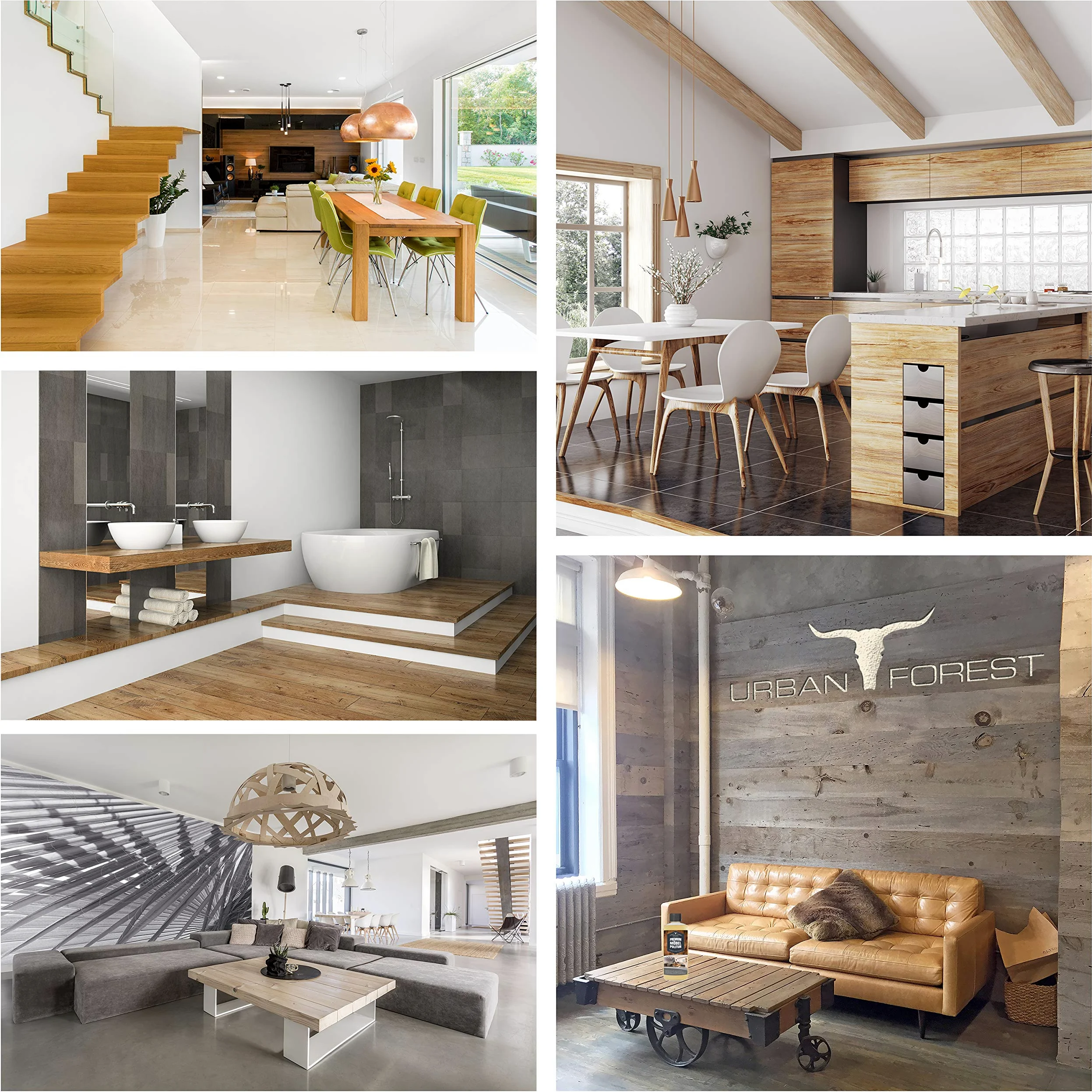 Cera para muebles incolora para el cuidado de muebles y protección de la madera | Cera para madera para el cuidado de la madera para muebles de madera | PREMIUM FURNITURE WAX de URBAN FOREST 500ml