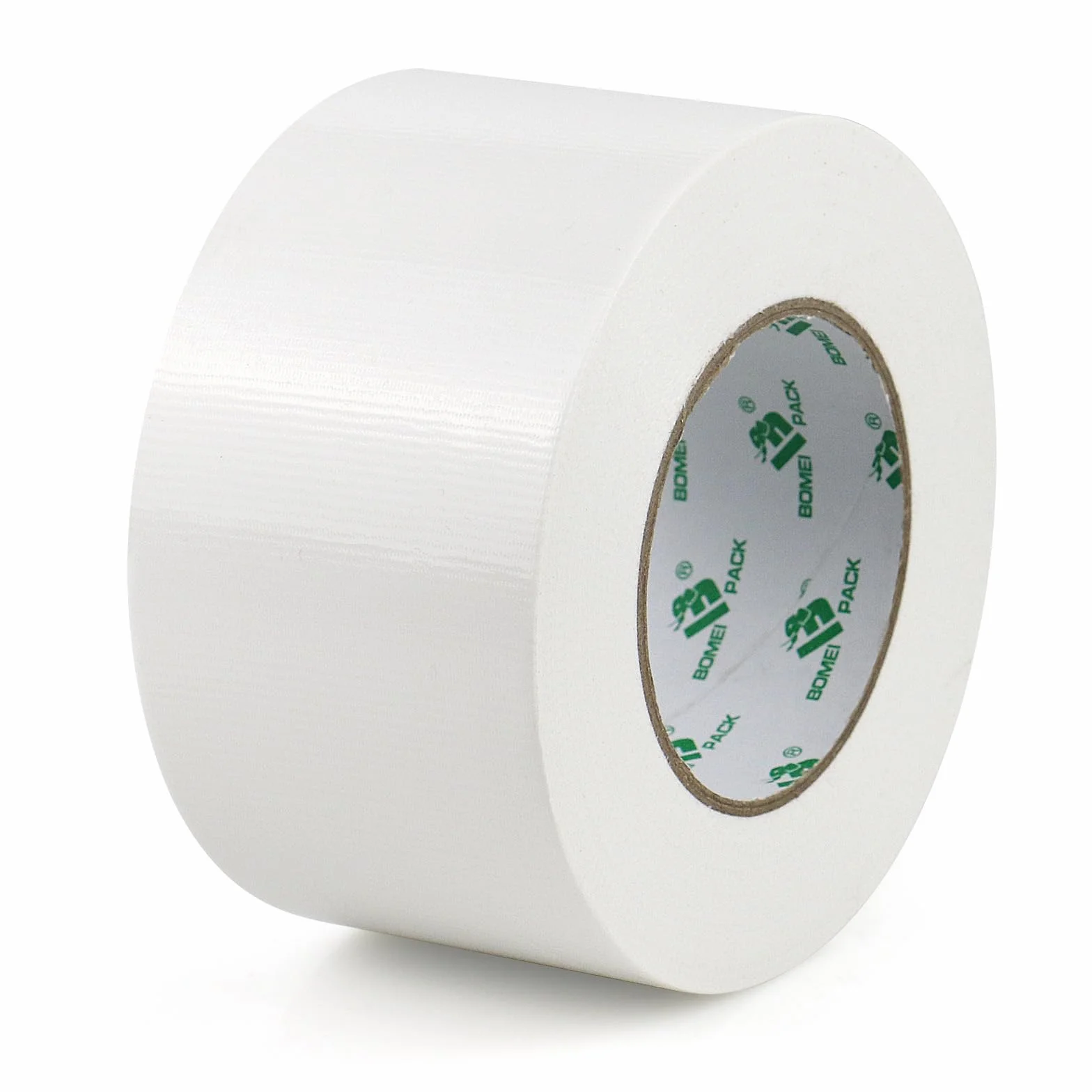 BOMEI PACK Cinta americana blanca profesional, 75 mm x 50 m, cinta impermeable de tela para reparaciones, manualidades, uso en interiores y exteriores - 1 Rollo
