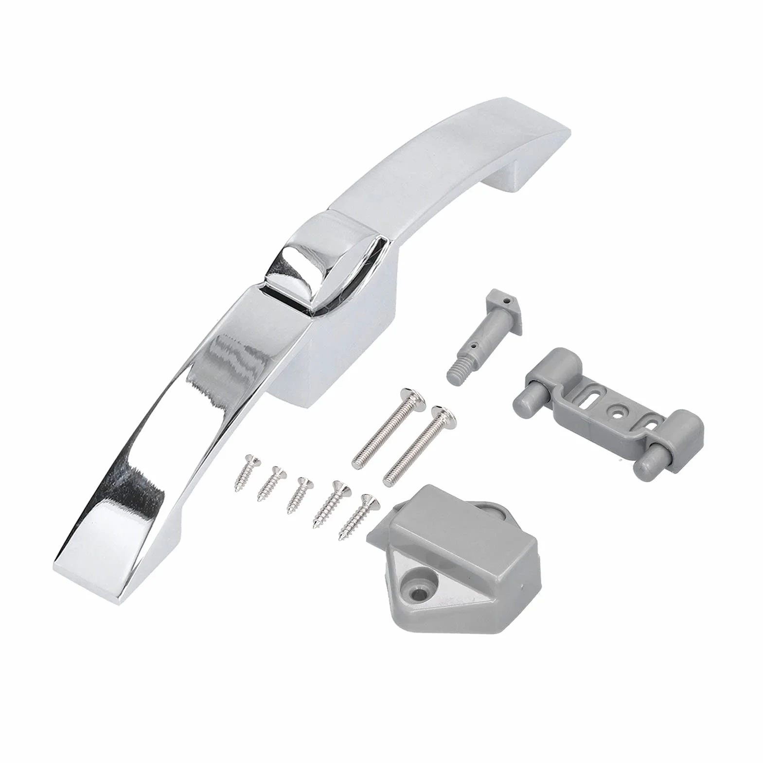 Cerradura de Perilla de Armario, Cerradura de Gabinete de Pared Cerradura de Manija de Puerta de Seguridad de Aleación de Zinc Cerradura de Manija de Botón para RV Remolque Autocaravana Barco (6.4in)