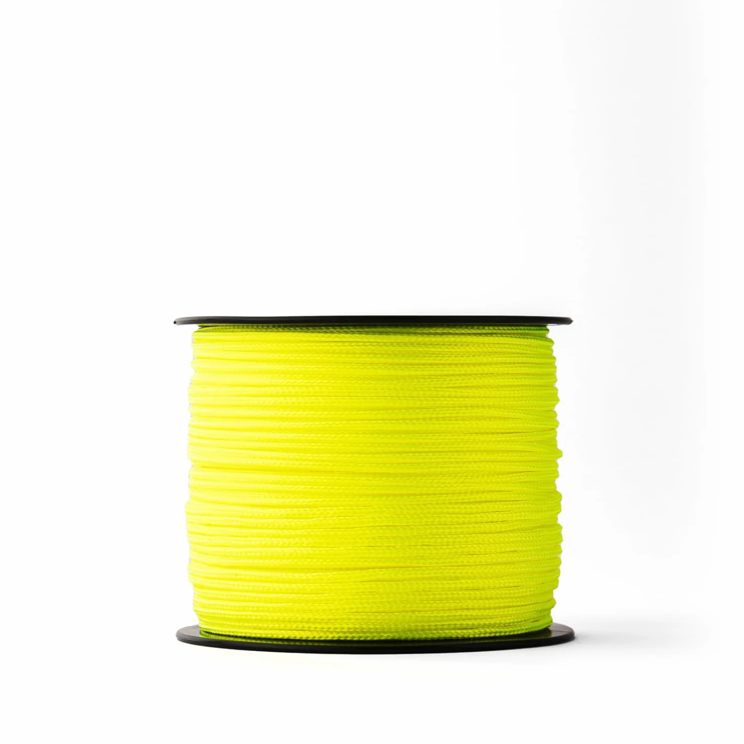 Cuerda de nailon (2 mm, 100 m, amarillo) – Cuerda de albañilería resistente fluorescente para cualquier aplicación – Cuerda resistente a la intemperie ideal para fijar – Fuerza de rotura 95 kg