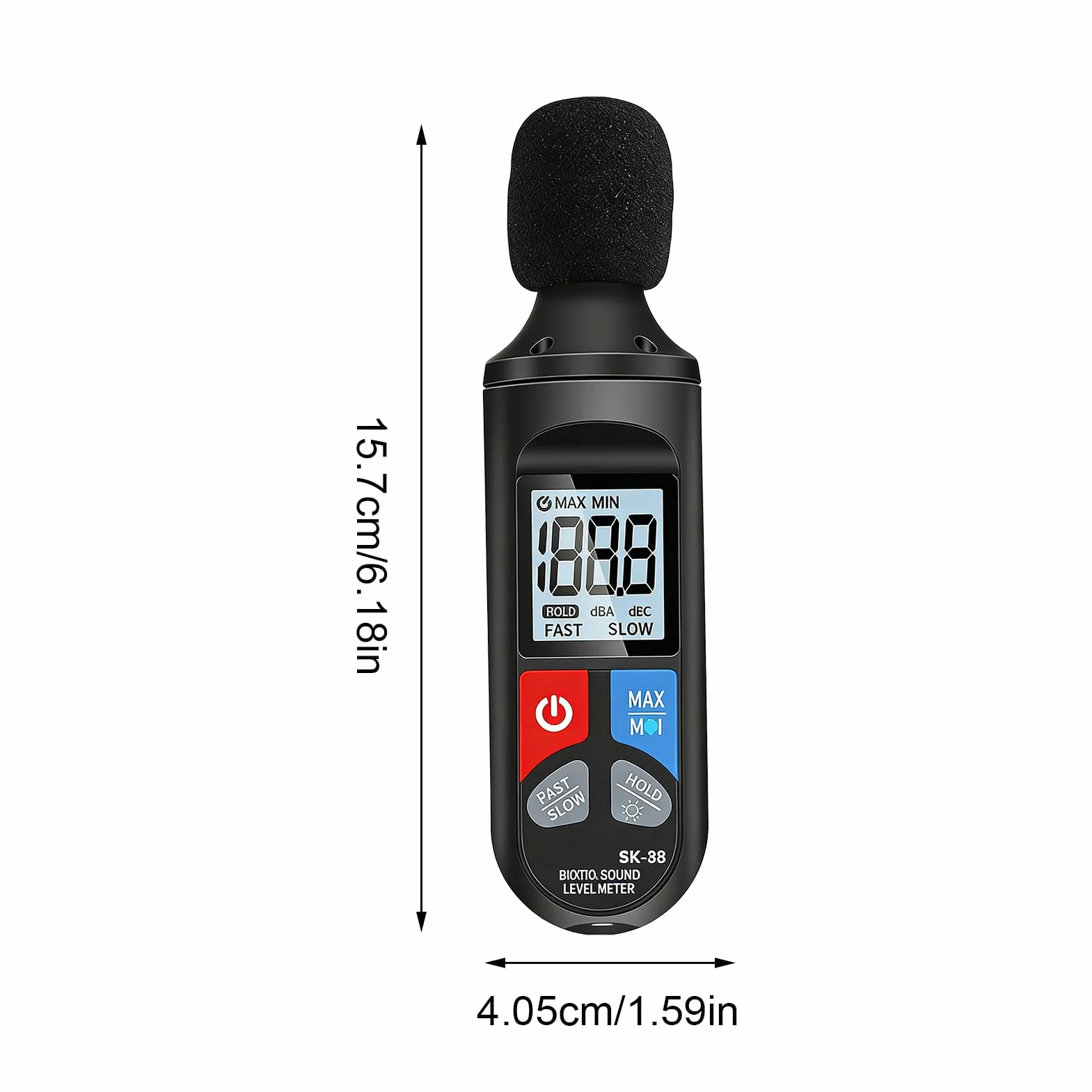 Medidor de decibelios - Sensor de ruido de medición de ruido de 30-130dB | Medidor de decibelios para vecinos de ruido,Para clase, vecinos, en el coche, oficina, hogar, instrumentos musicales