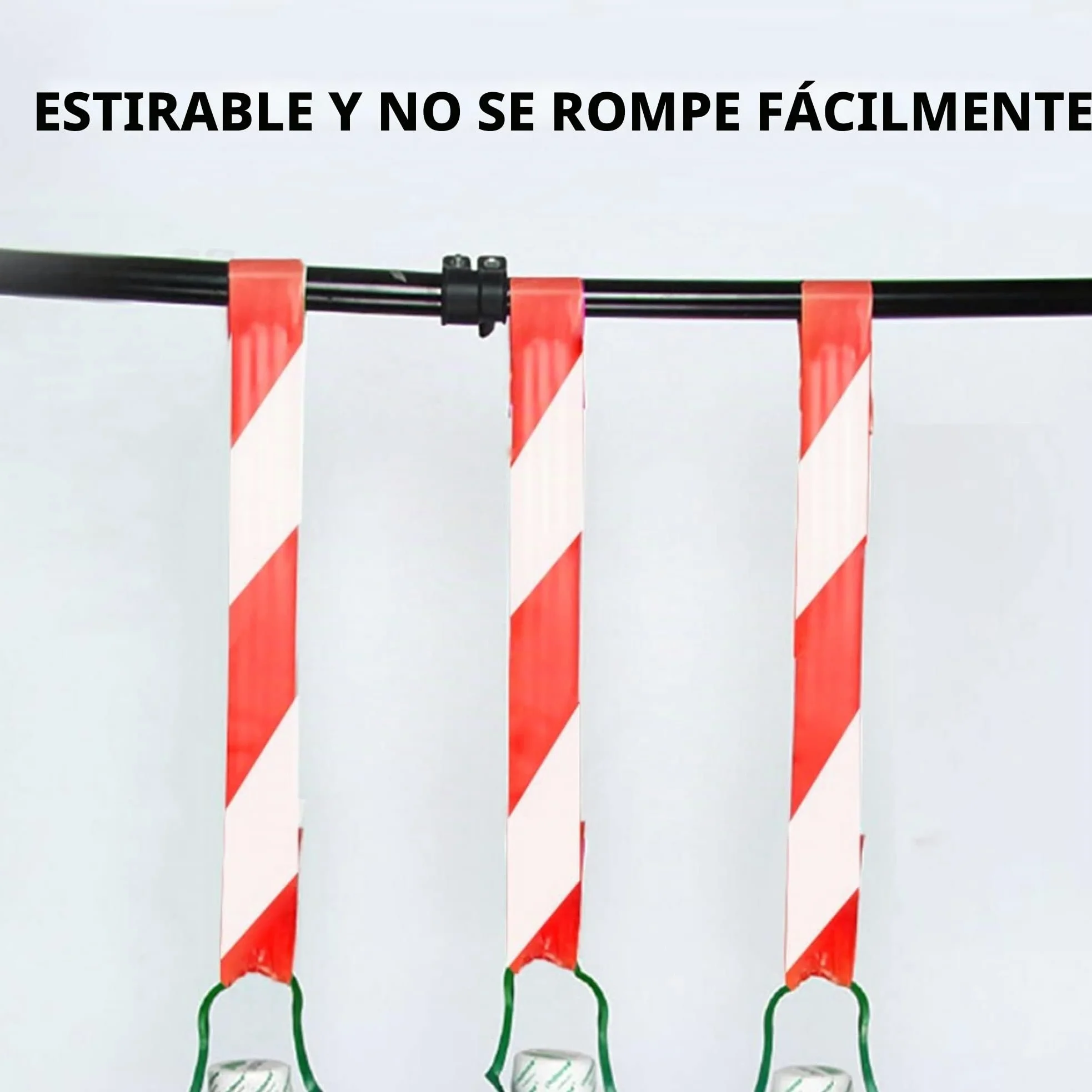 ADHES Cinta Adhesiva de Señalización de Marcado de Advertencia de Peligro, Cinta de Señalización de Suelo de PVC, Roja y Blanca, 50 mm x 32 m, 5 Rollos