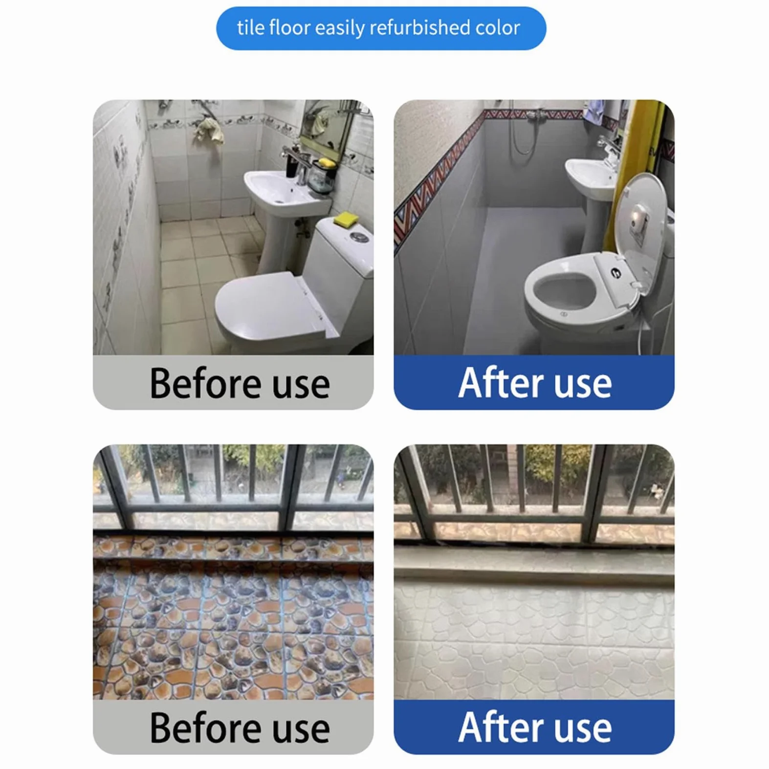 Bathroom Tile Paint Kit, Water Based Quick-Dry Bath Refinishing Kit, Bathtub Cover-up Kit, Water Based Paint For BaBath Tile Refinishing Kit, Bathtub Paint Water Based For Bathtubs, Sinks, Countertops