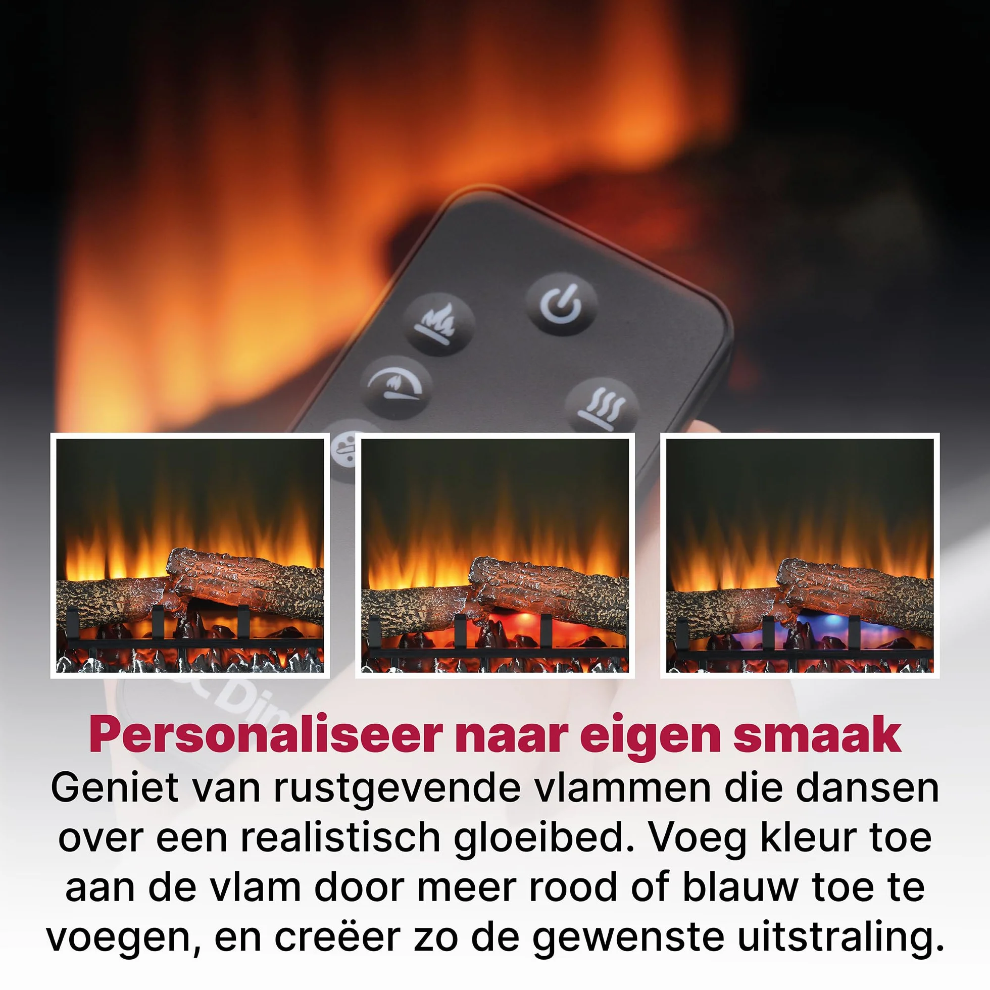 Dimplex Chimenea eléctrica XHD26 Firebox 210975 Efecto Llama Optiflame - Lámparas LED duraderas - Chimenea eléctrica con calefacción - Inserto de Chimenea - Incluye Mando a Distancia, 1400 W, Negro,
