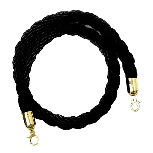Cuerda de Barrera 2M Cord con Ganchos, Cuerda de Ampliación Queue Cuerda Barrera Cordón de Bloqueo Postes Separadores