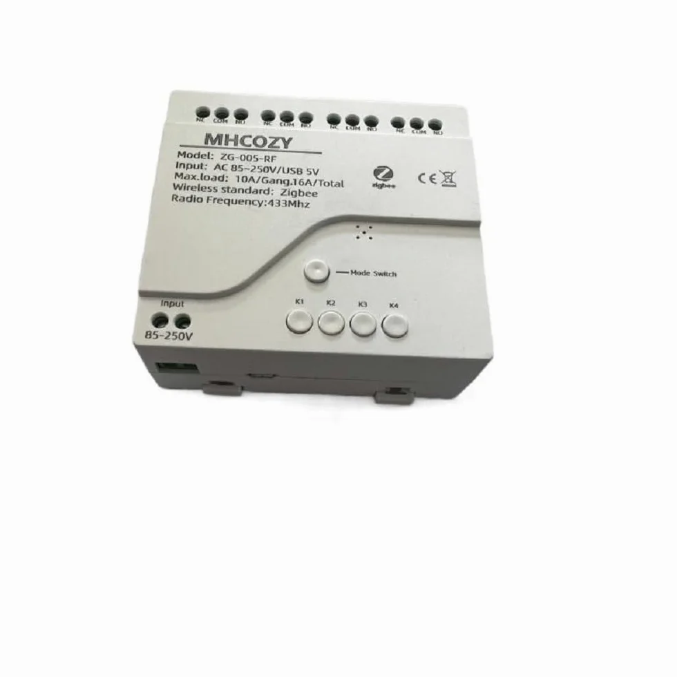 4 canaux Tuya Smart sans fil sec Contact ZigBee relais Module de commutateur, travailler avec Alexa Google Home