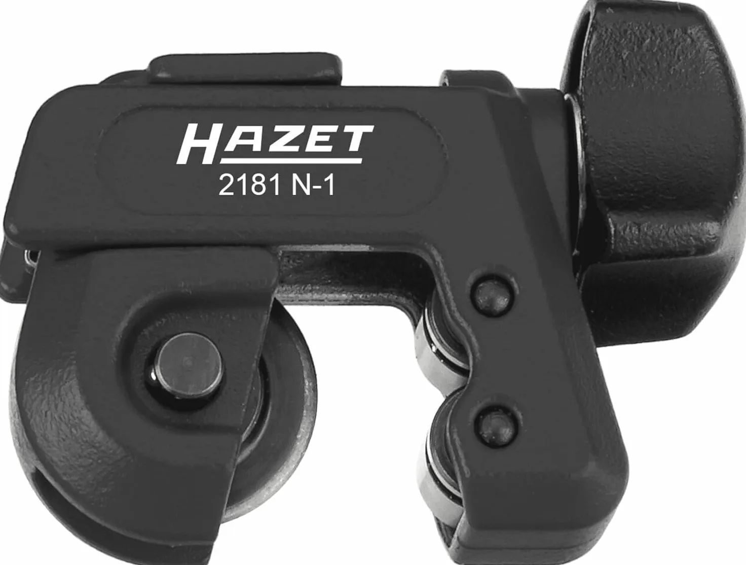 Cortatubos HAZET 2181N-1 con sistema de cambio instantáneo (ICS) I mando giratorio ergonómico para un manejo - para cortar aluminio, cobre y tubos metálicos de pared delgada