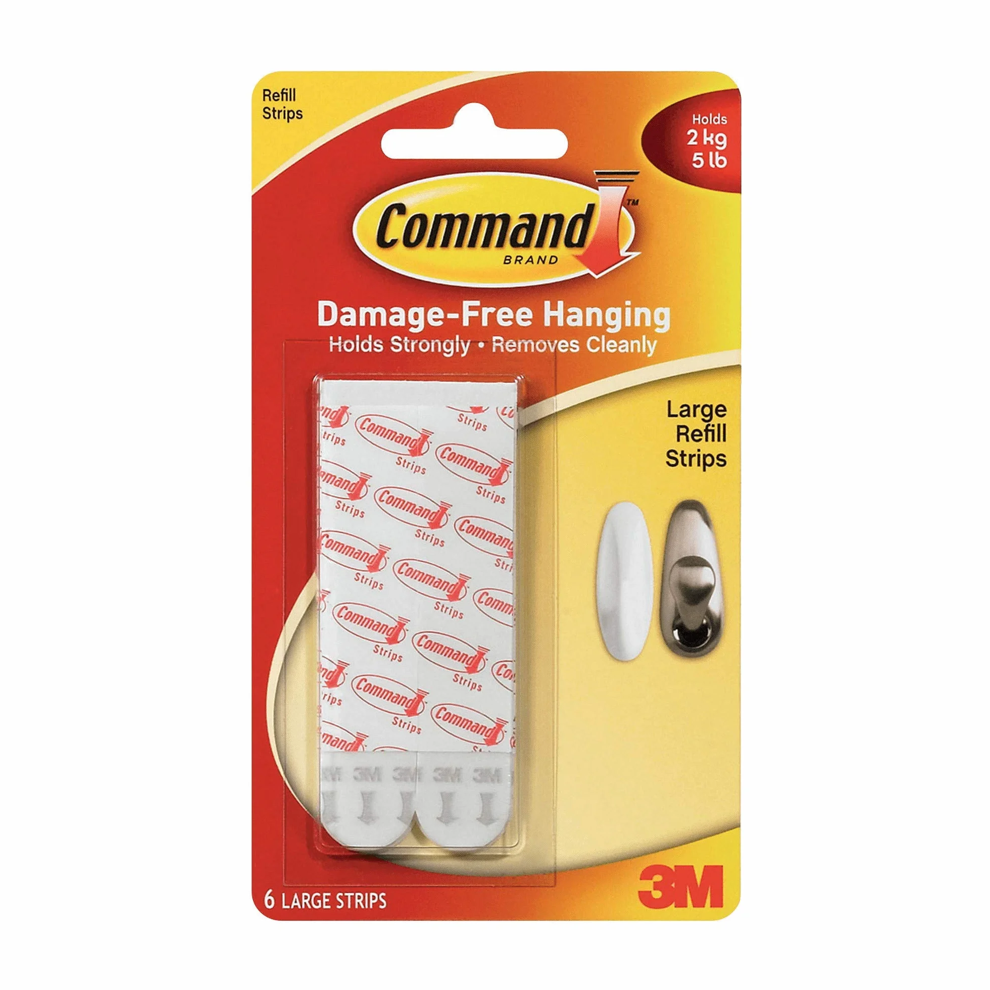 Command Tiras adhesivas grandes para colgar sin daños 3M