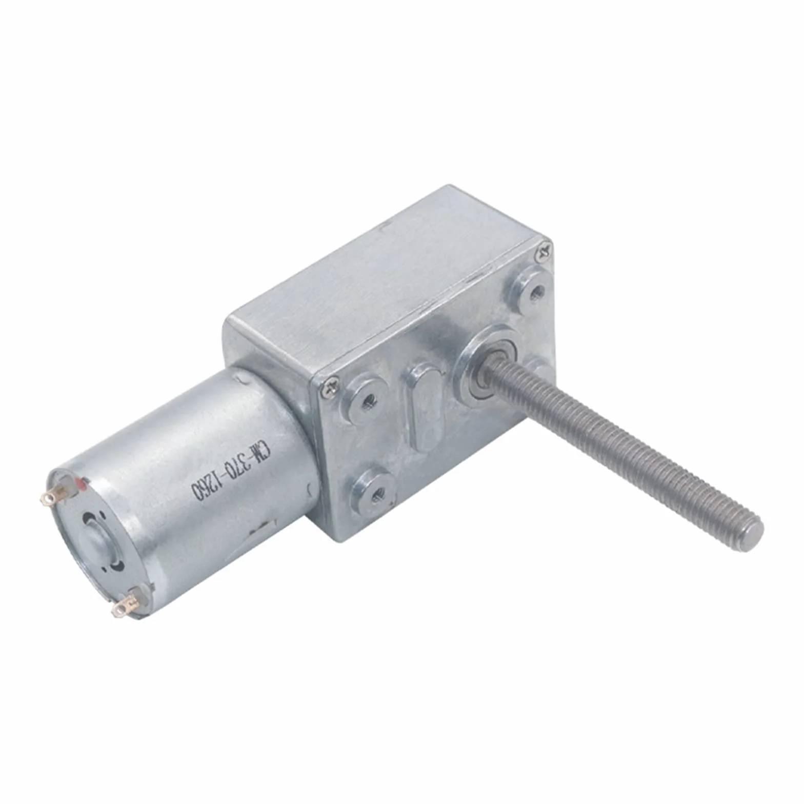 Motor reductor Motorreductor JGY370, tornillo roscado M6 con tuerca de brida, mini válvula automática de cubo de basura, dispensador de agua eléctrico, motor de CC variable rotativo ( Color : 12v , Si