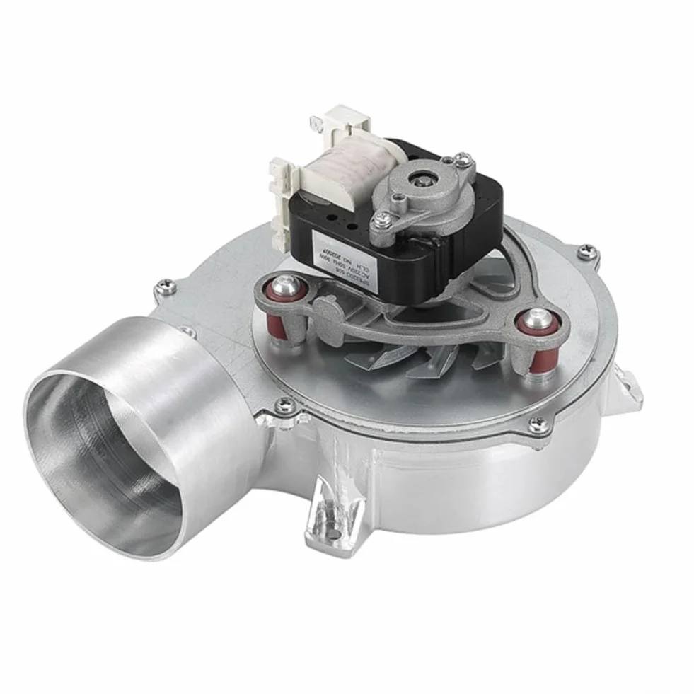 Zoegneer Ventilador centrífugo industrial de la fan de la estufa de la pelotilla 30W Ventilador de tiro inducido de poco ruido del acero inoxidable Ventilador de caldera 220V