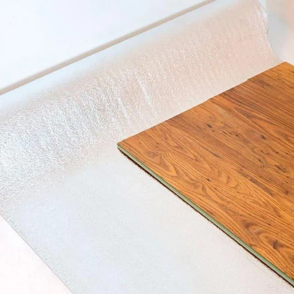 Base Aislante Metalizada con Espuma Antihumedad y Aislamiento Acústico 2mm 24m² para Tarimas y Parquet