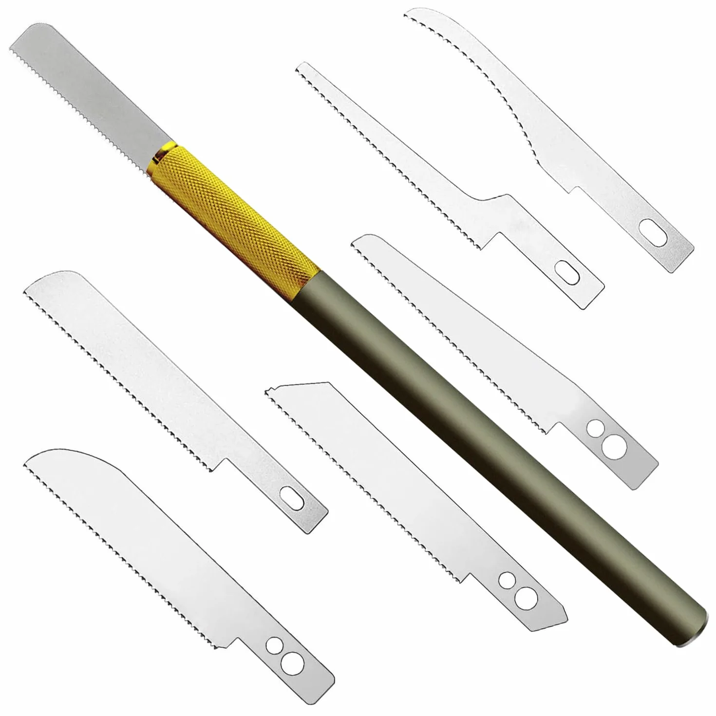 ABEST Mini sierra de mano 12 cuchillas Kit de herramientas para fabricación de modelos