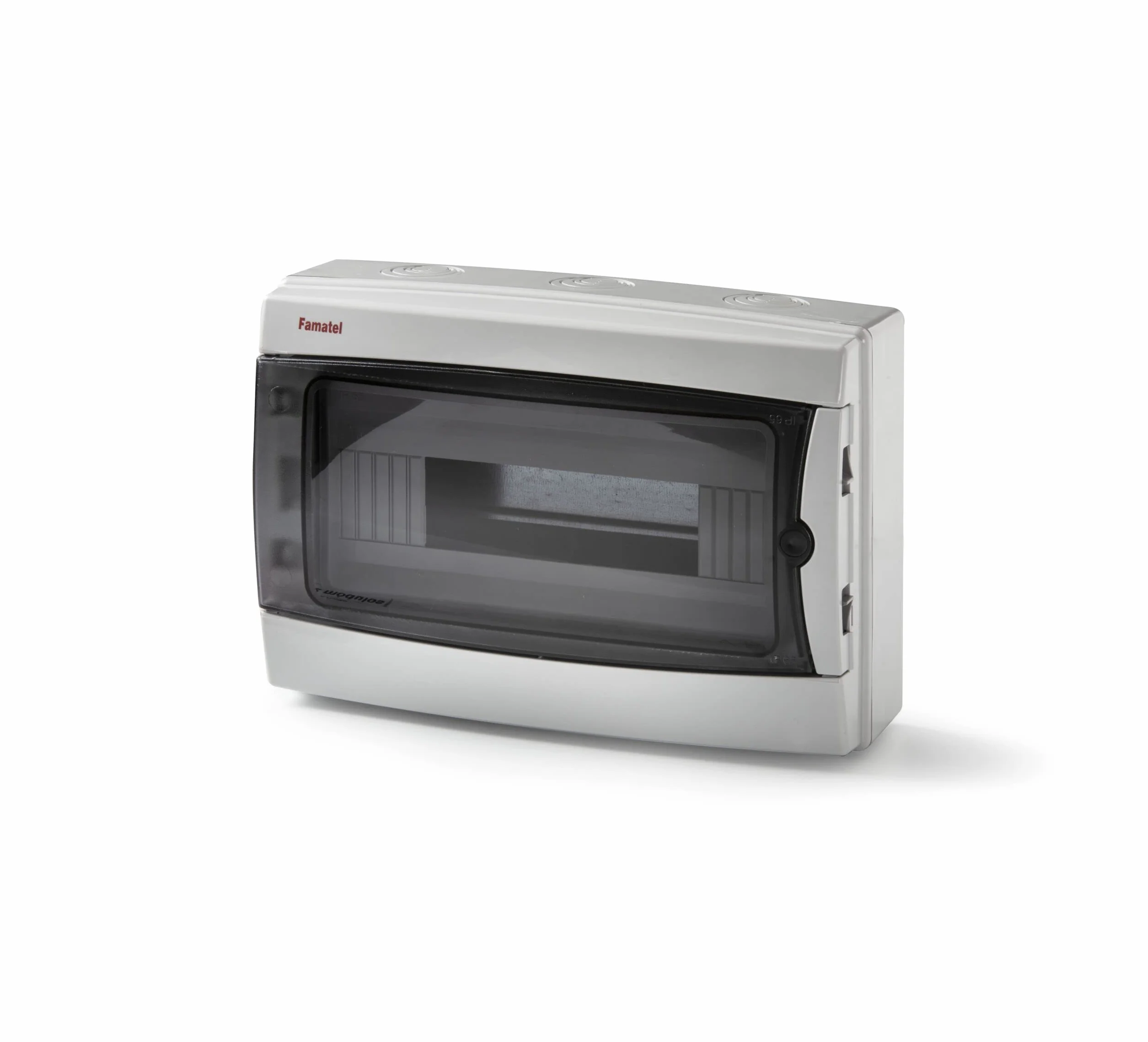 FAMATEL – Armario Acqua Superficie IP65 | 12 elementos | Puerta Transparente | 217 x 307 x 105