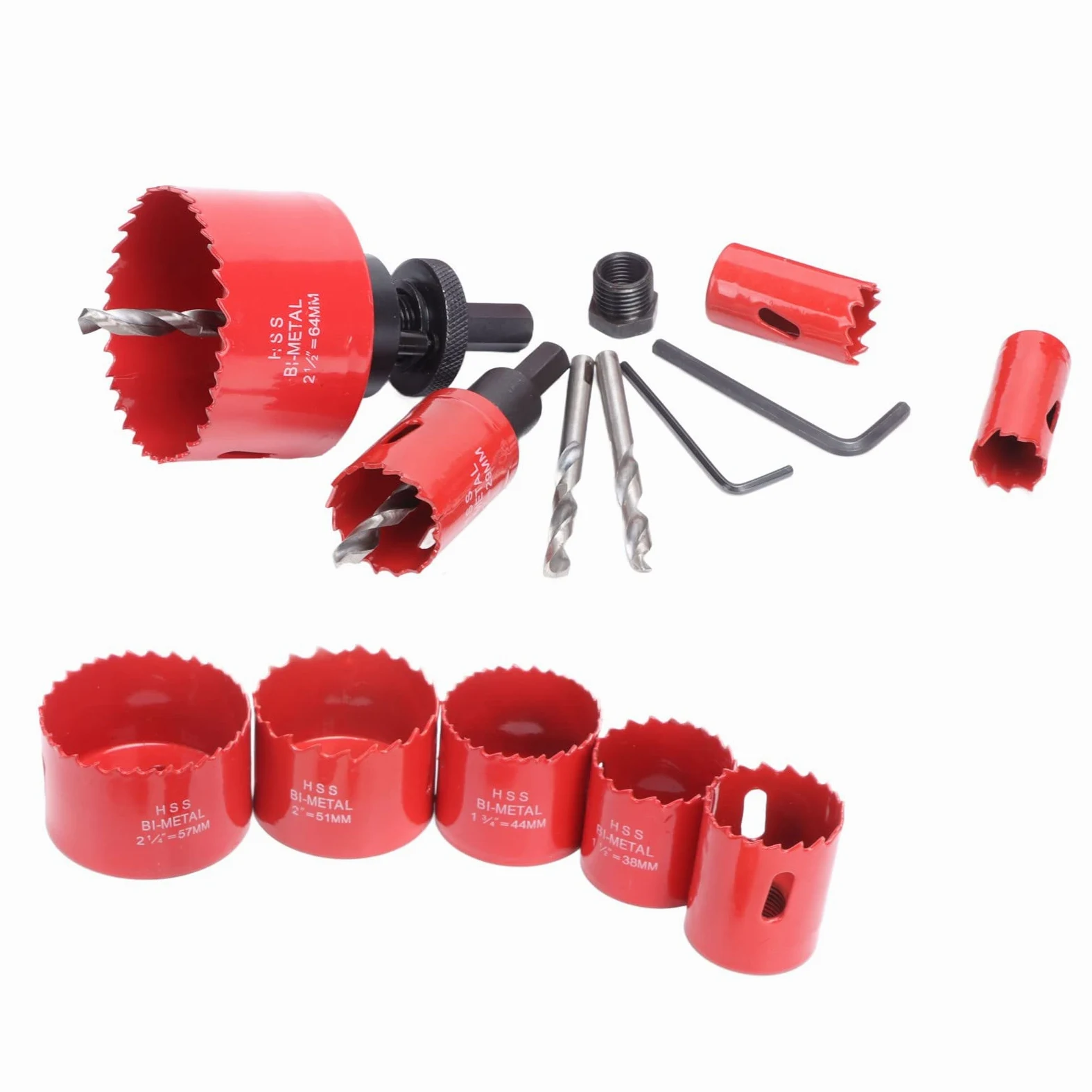 Sierra de agujeros de sierra de alta velocidad de acero de acero cortador de tallo torcer brote de broca de broca de madera