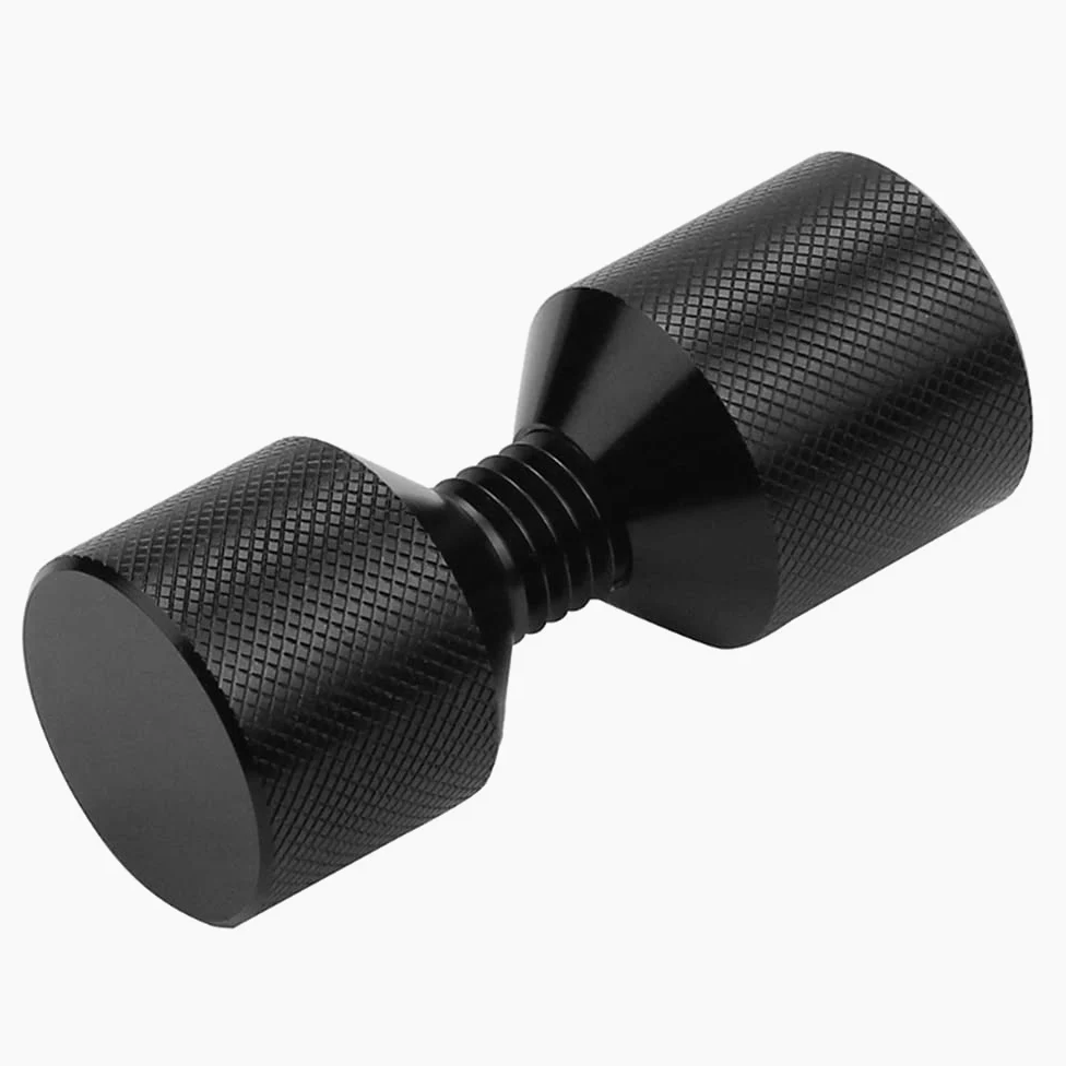 1-1/8 "Pin de alineación de brida de dos orificios 6061 Acabado de óxido negro anodizado de aluminio Construcción ligera
