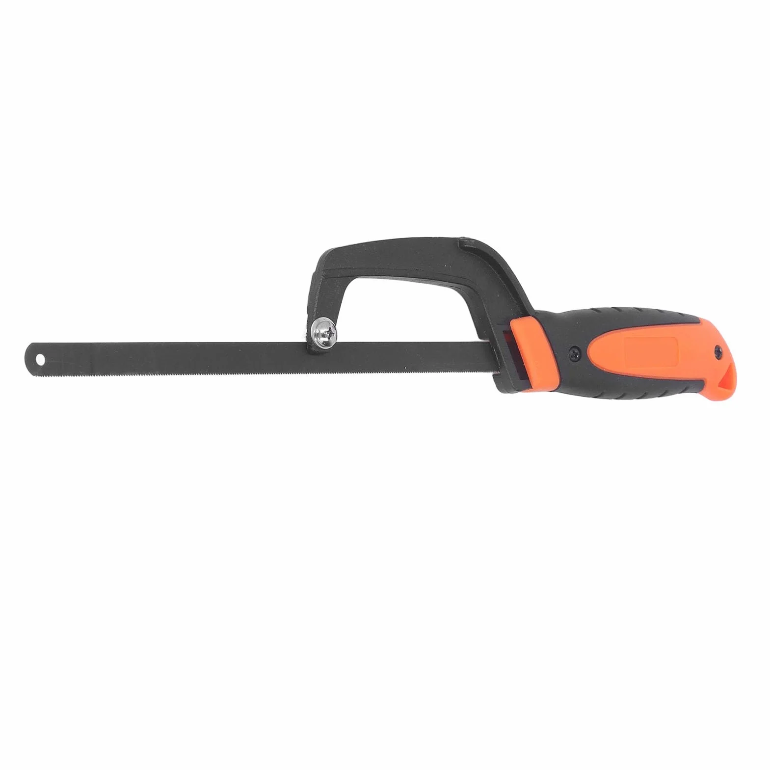 Pro Mini Sierra para Metales con Marco de Aluminio, Mango de Goma ómico, Base Acanalada, Ajustable para Corte Preciso de Madera, PVC, Tubos, Herramienta Manual para Bricolaje y Carpintería