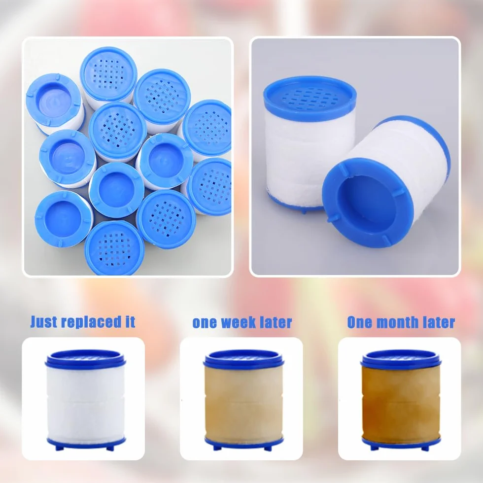 12 Piezas Filtro de AlgodóN PP Filtro de Agua del Grifo Filtro de Agua Para Grifo Elementos de Filtro Filtro Grifo Cocina Fregadero Antical Adecuado para el Hogar, Cocina, Baño, Fregadero