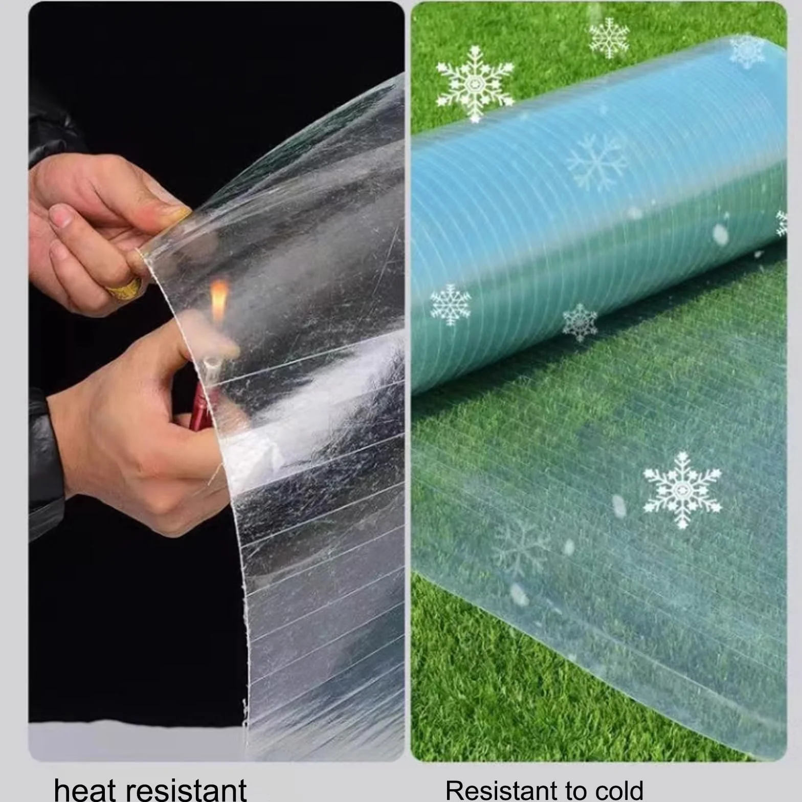 Láminas de Policarbonato Transparente Impermeable UV 0.6x5m para Techos Invernaderos