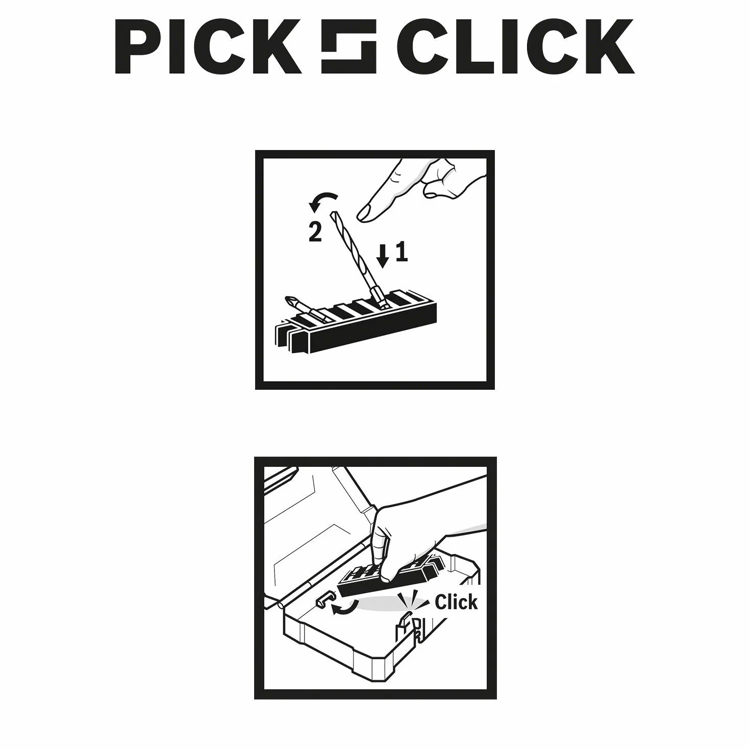 Bosch Professional 35x Set Pick and Click para taladrar y atornillar (Impact Control, Accesorios para Taladro Atornillador) - Amazon Edition