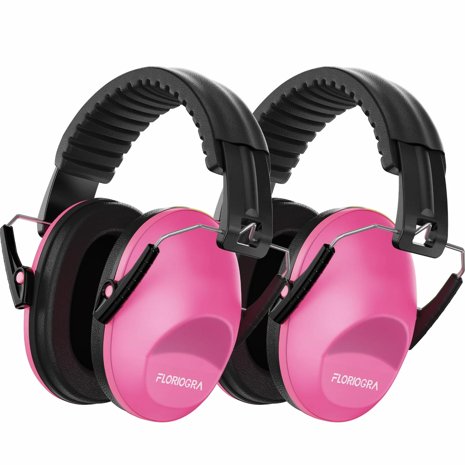 Floriogra Paquete de 2 Protector Oído para Niño, Protección Auditiva SNR 26dB con Diadema Ajustable, Casco Antiruidos Profesional Cancelación de Ruido para Bebé Nené Infante